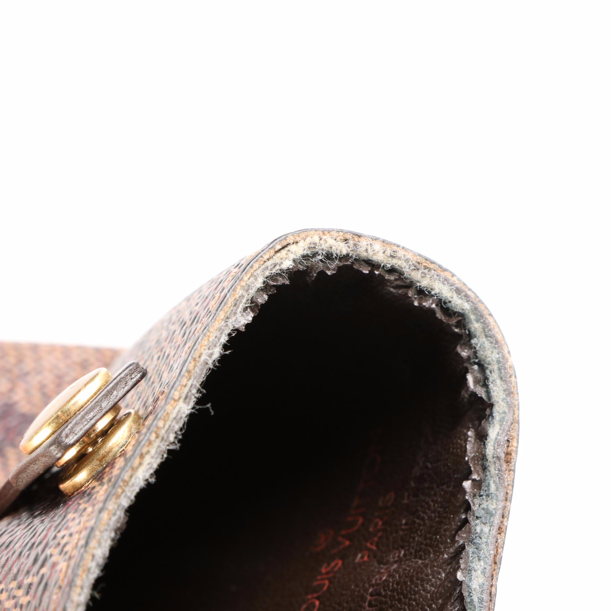 Louis Vuitton Clochette Key Cover in Damier Ebene Canvas