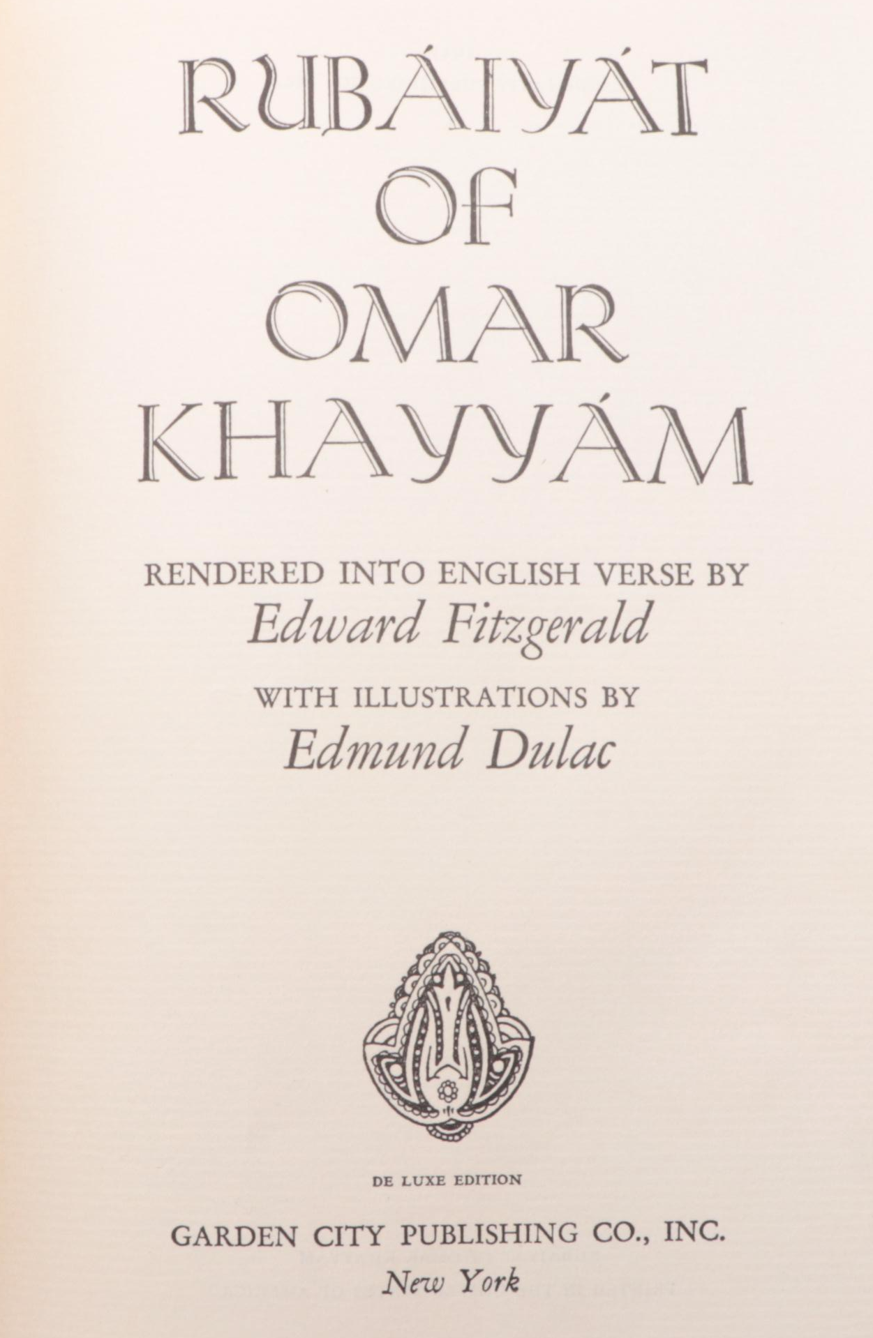 Edmund Dulac Illustrated "Rubáiyát of Omar Khayyám," Circa 1937