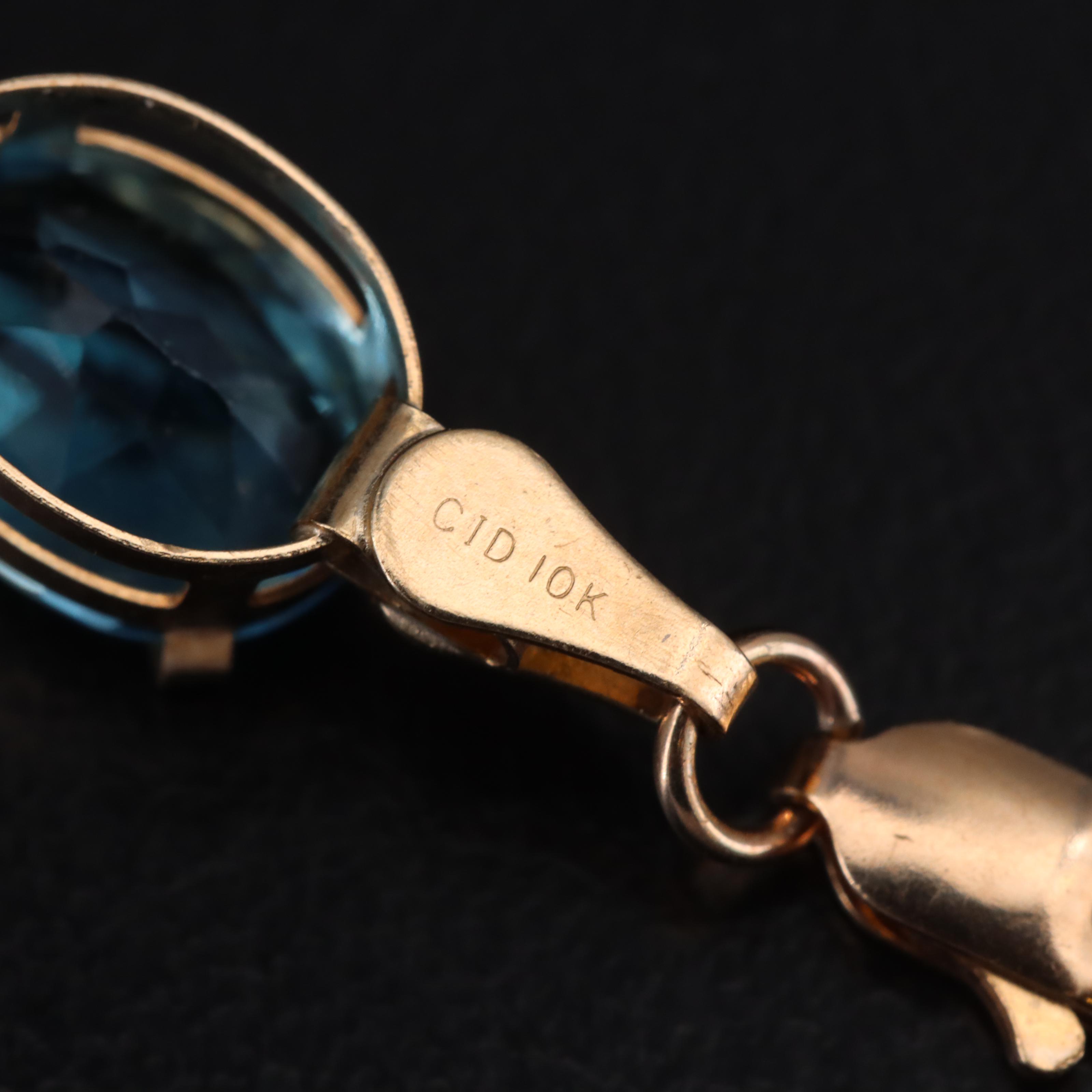 10K Sky Blue Topaz Bracelet