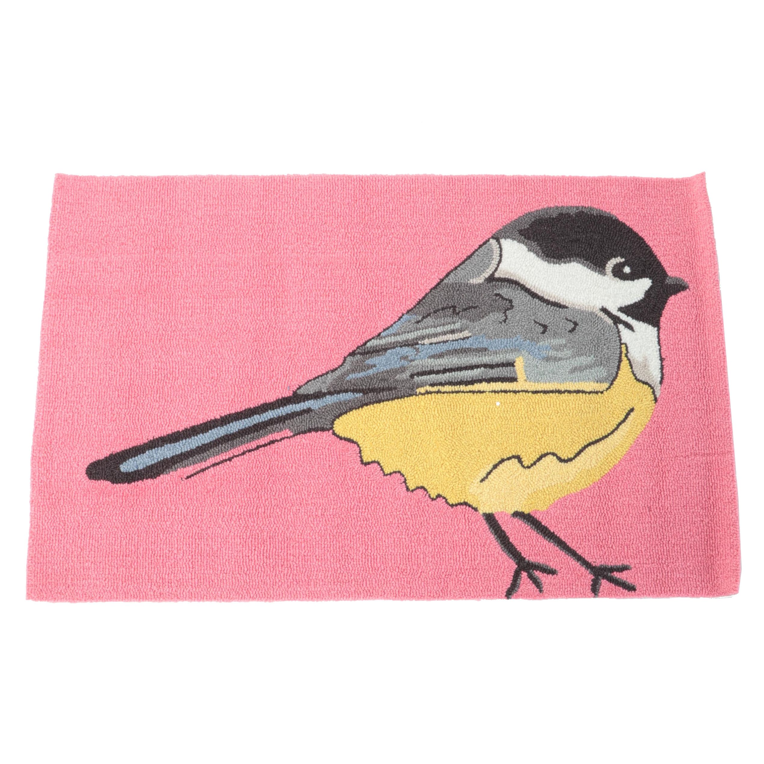 The Rug Market "Chickadee Pink" Handmade Polyester Rug