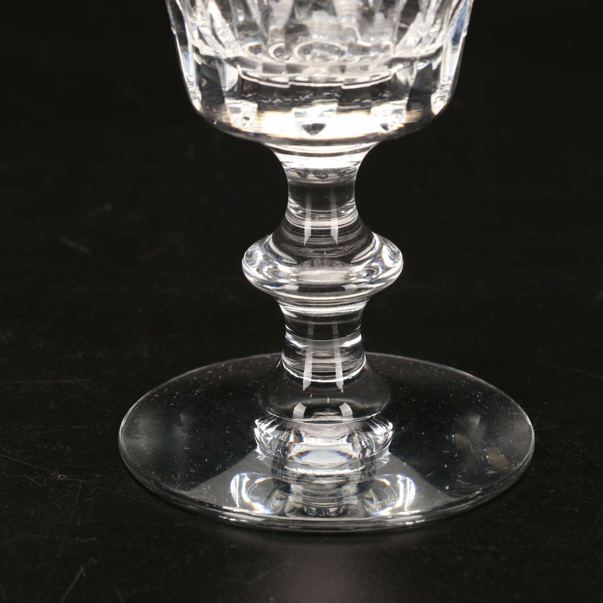 Claret Wine Glasses, Crystal Decanter, and Snakeskin Printed Ice Bucket