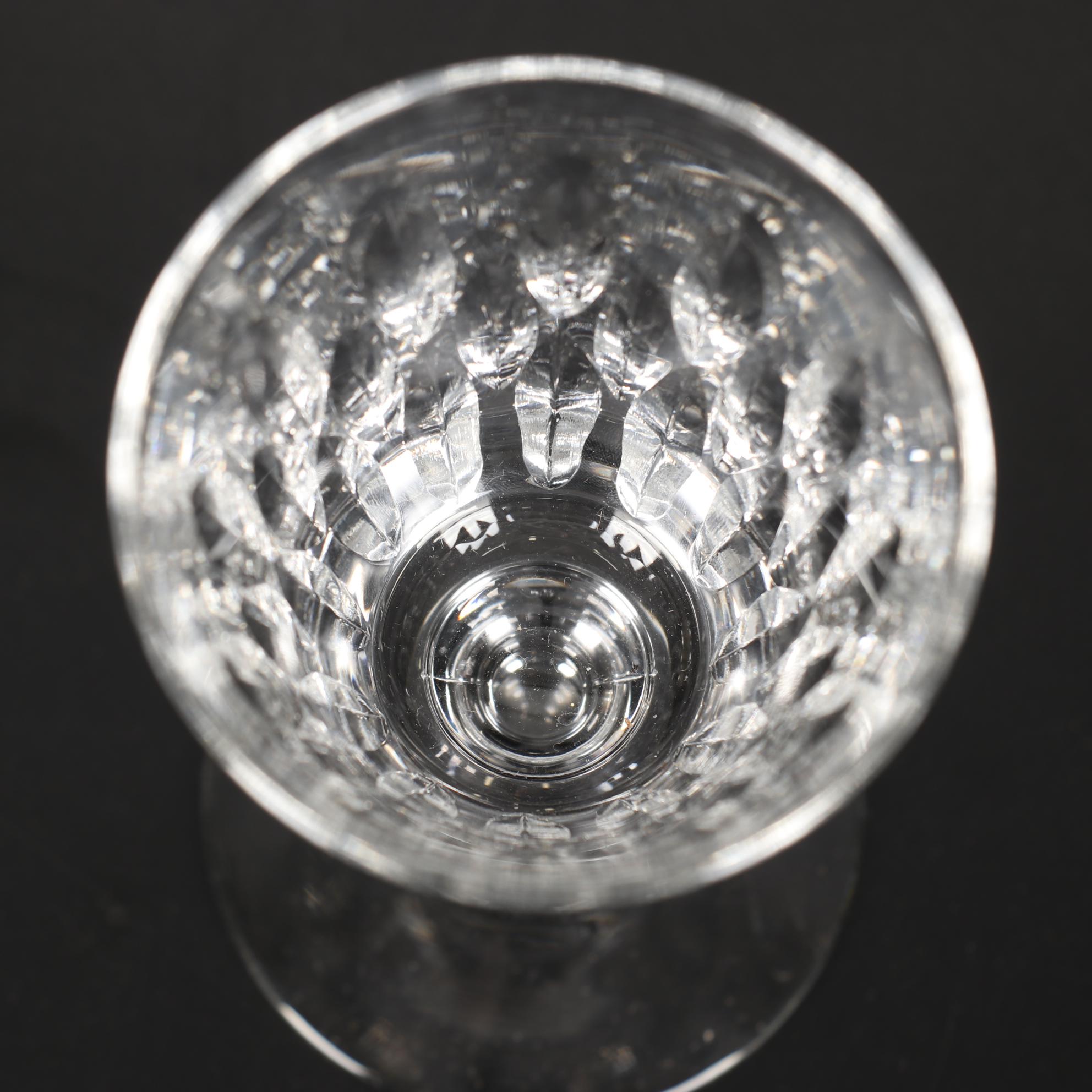 Claret Wine Glasses, Crystal Decanter, and Snakeskin Printed Ice Bucket