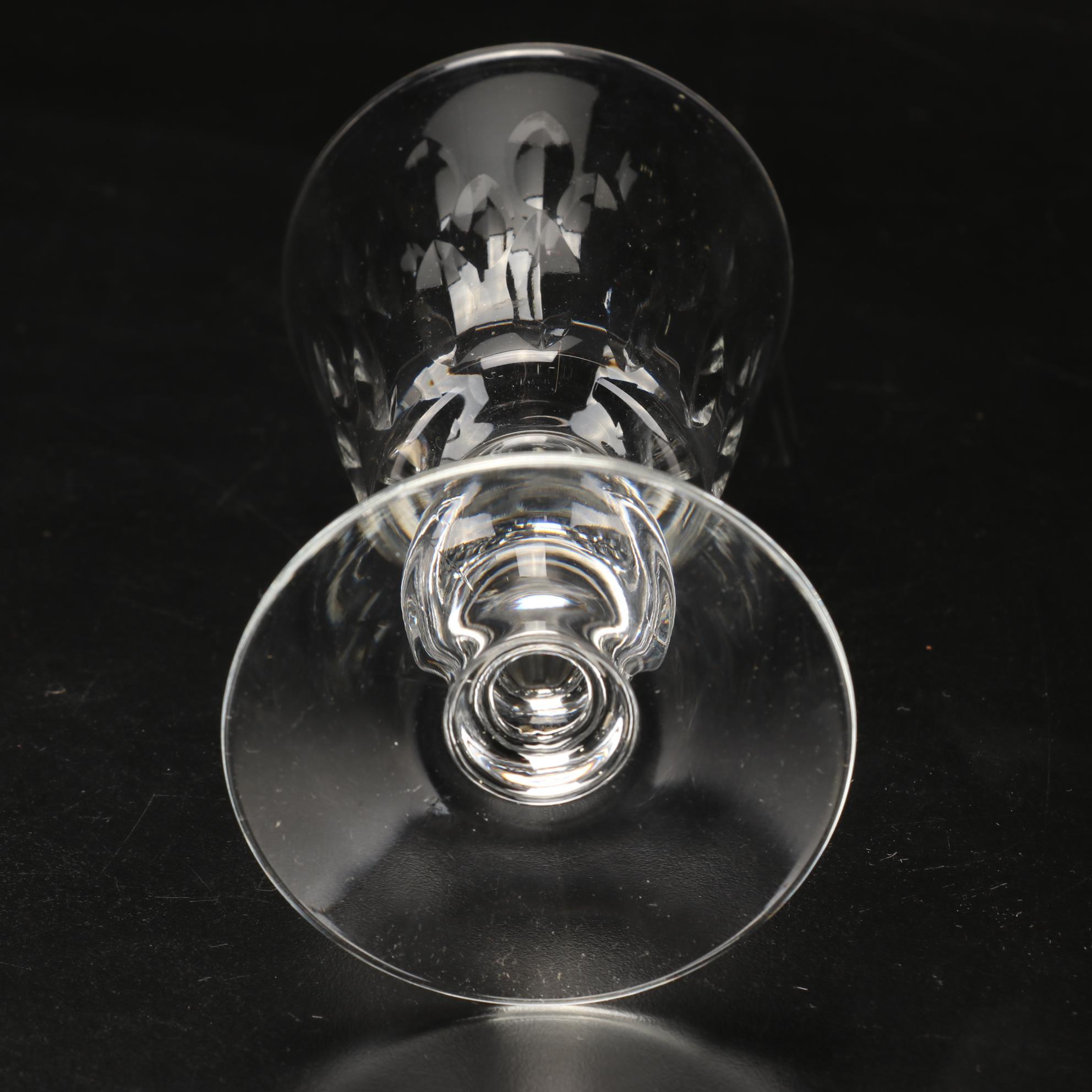 Claret Wine Glasses, Crystal Decanter, and Snakeskin Printed Ice Bucket