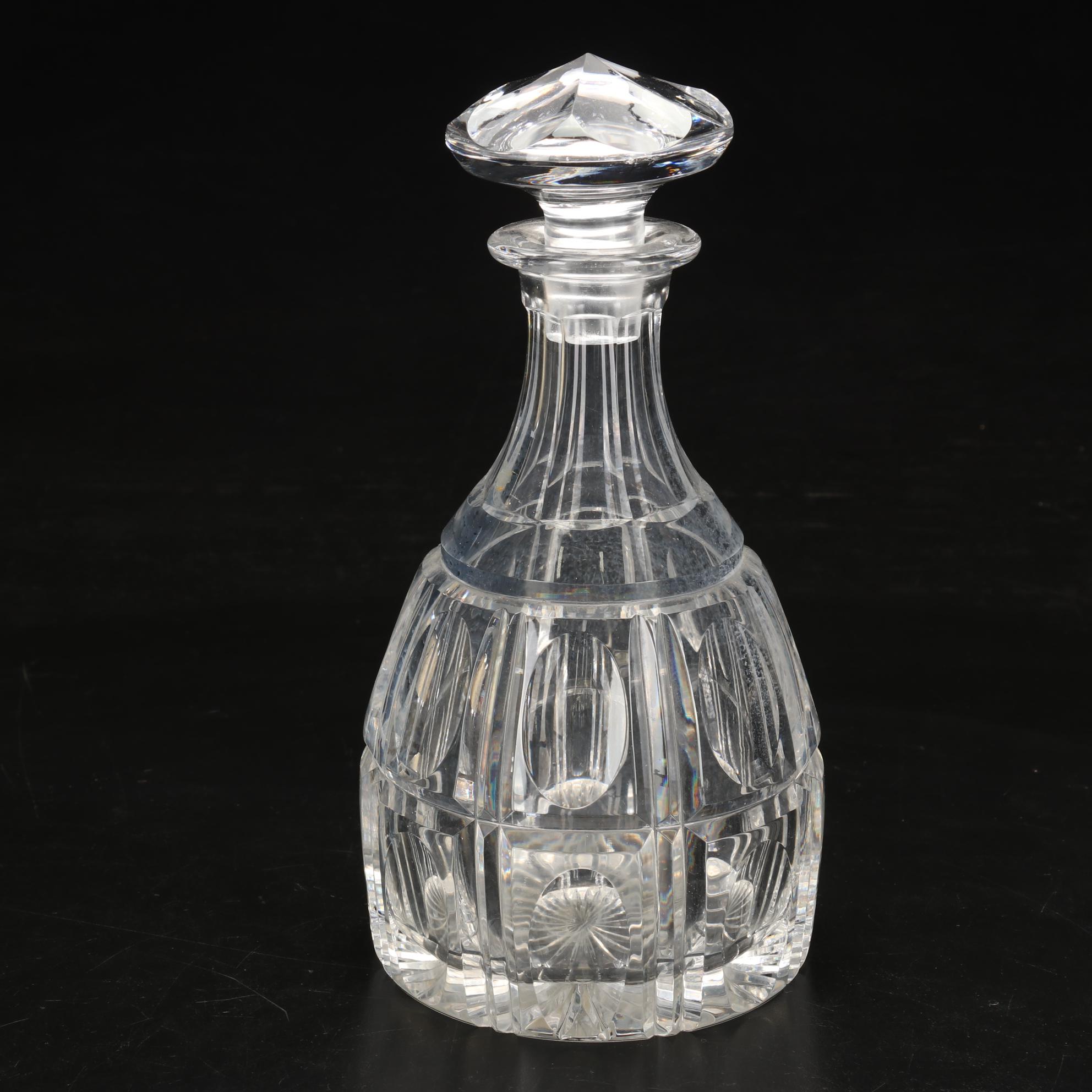 Claret Wine Glasses, Crystal Decanter, and Snakeskin Printed Ice Bucket