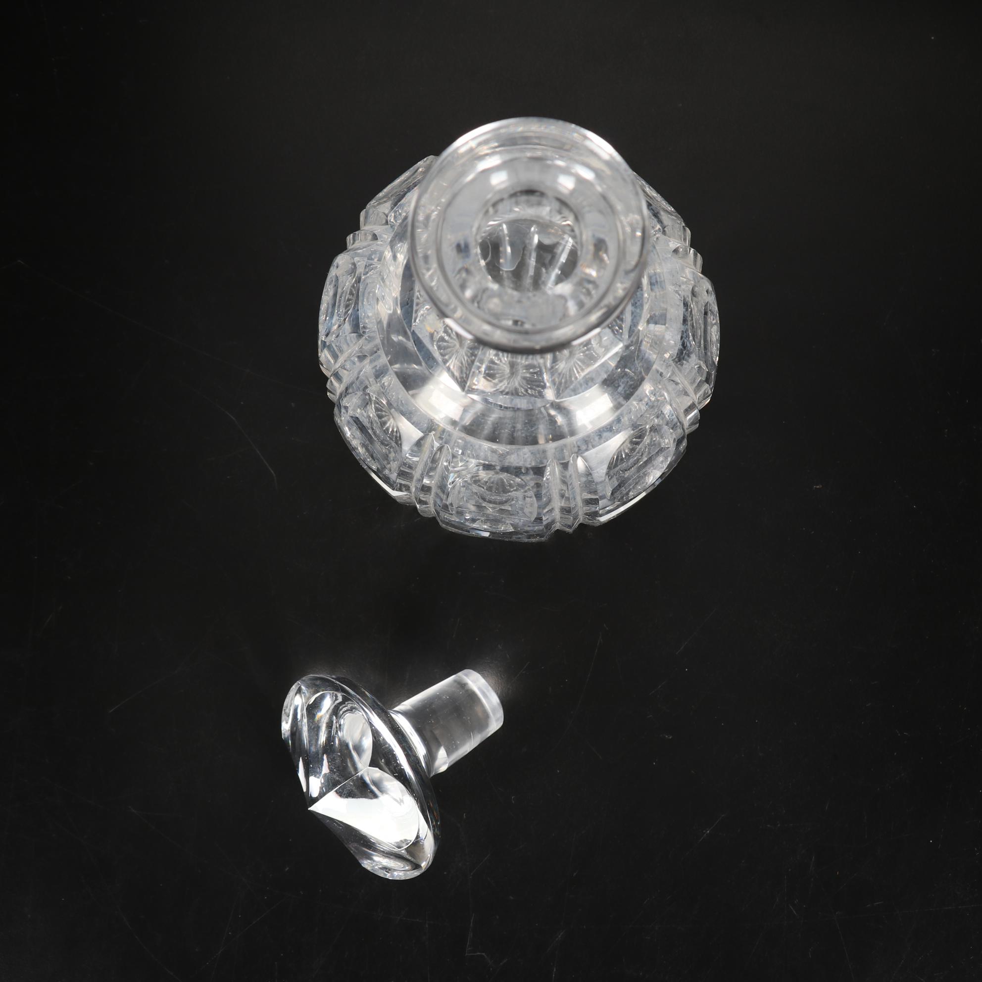 Claret Wine Glasses, Crystal Decanter, and Snakeskin Printed Ice Bucket