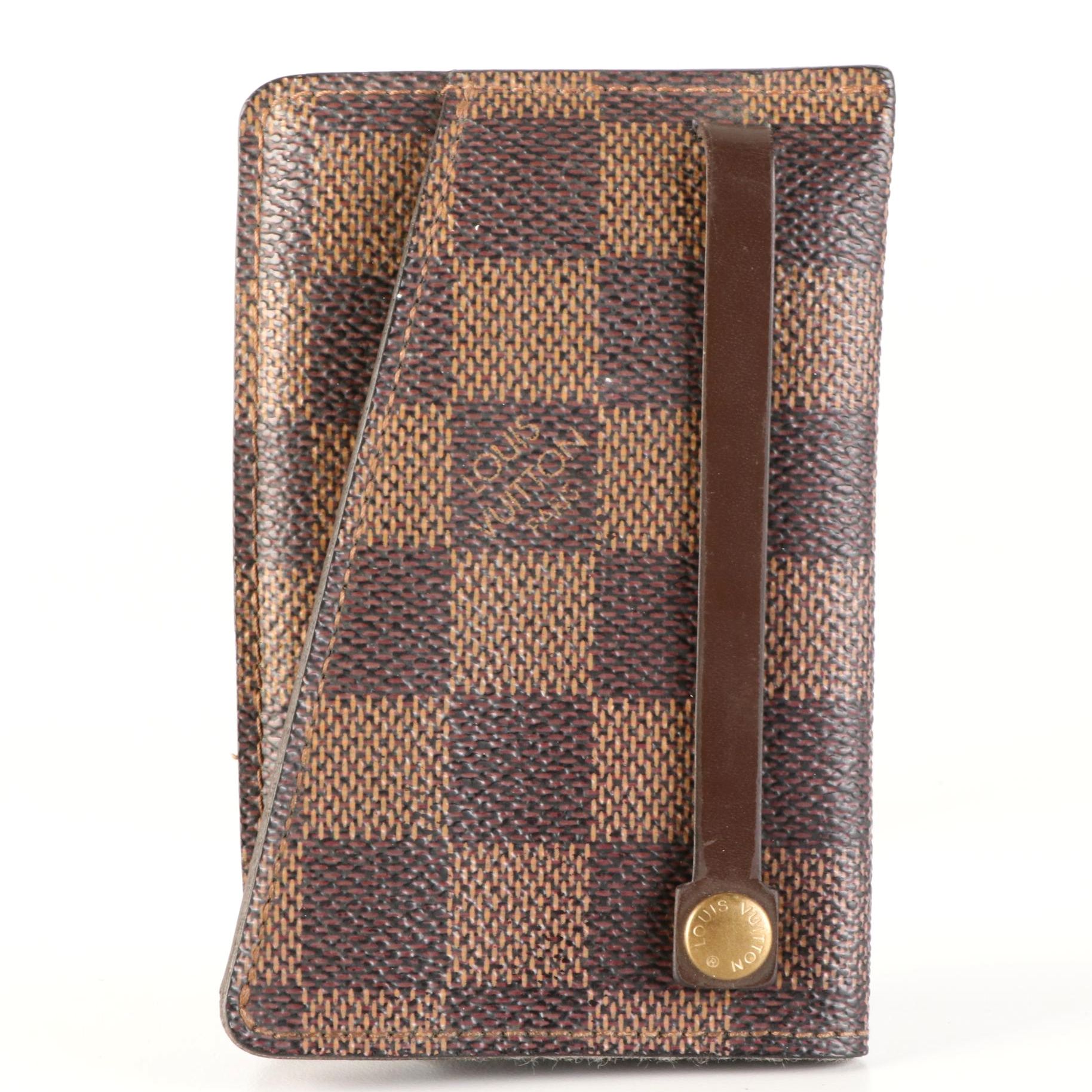 Louis Vuitton Clochette Key Cover in Damier Ebene Canvas