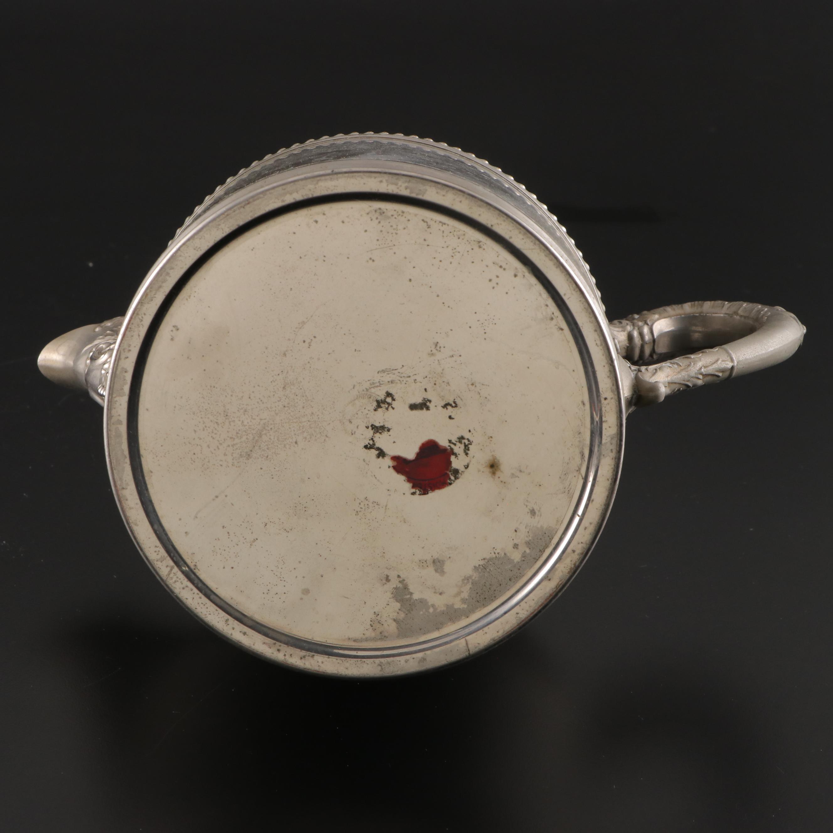 Rochester Stamping Co. Silver Plate Tea Kettle and Teapot, Early 20th Century