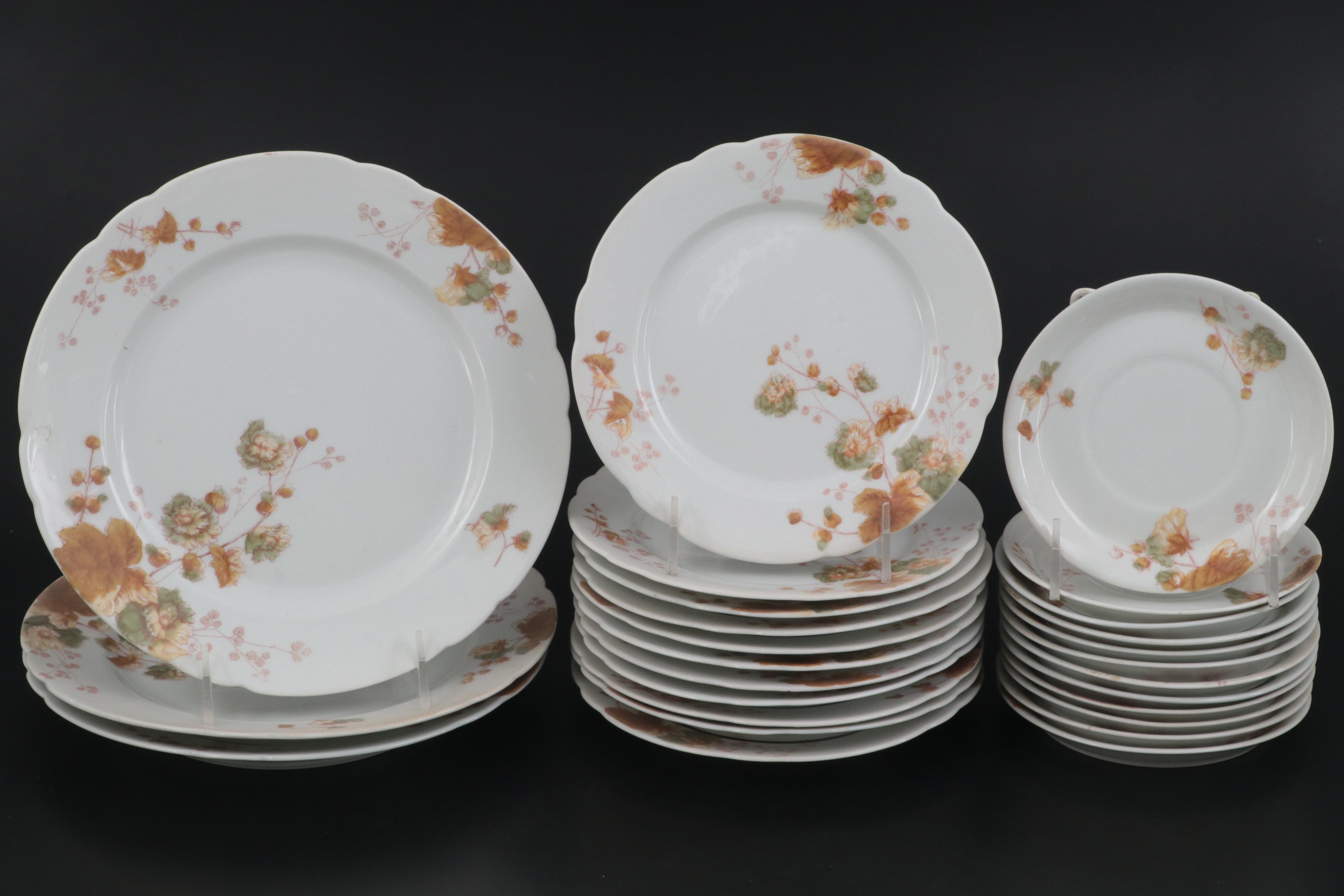 Leonard Vienna Austrian Porcelain Tableware and Tea Service