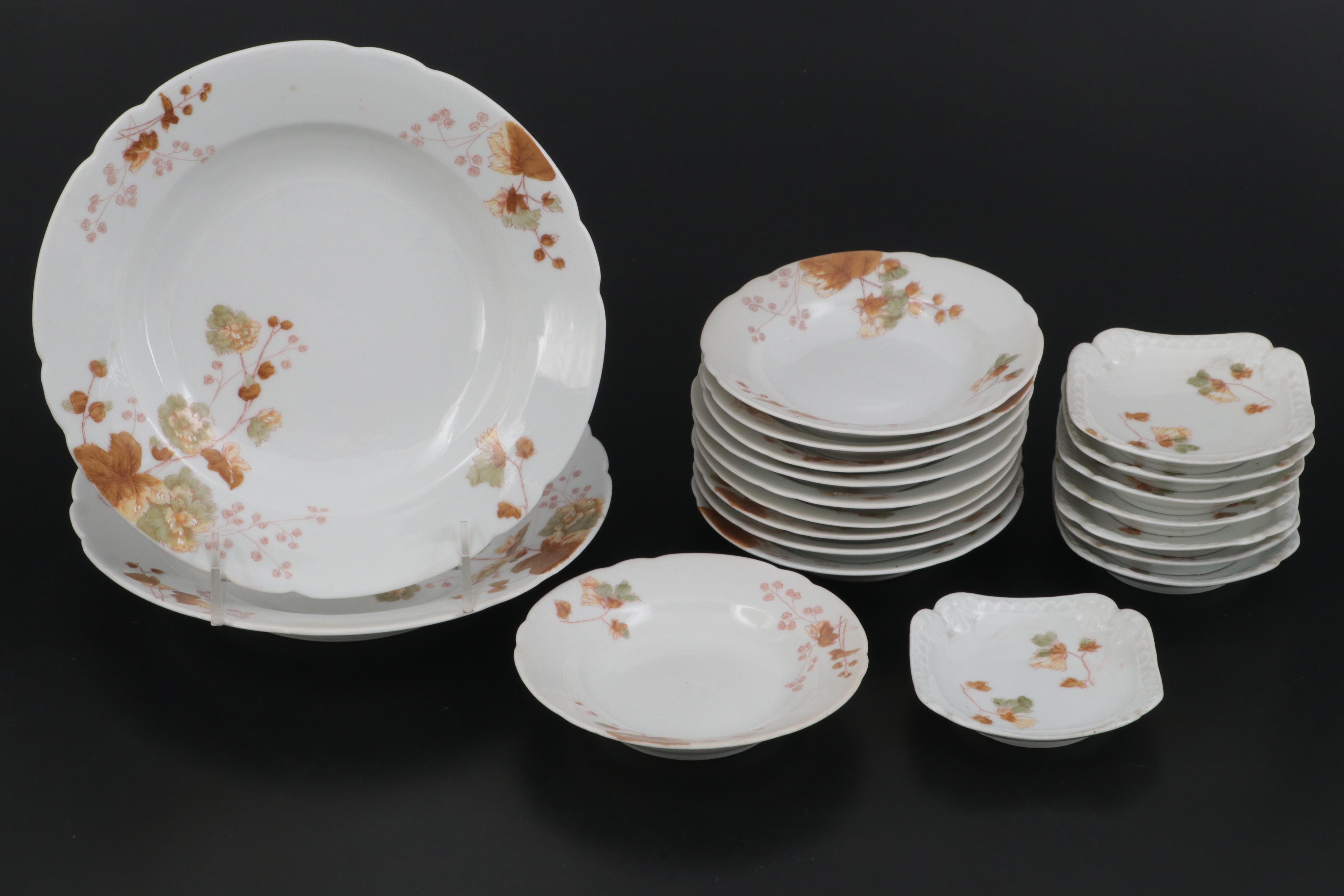 Leonard Vienna Austrian Porcelain Tableware and Tea Service