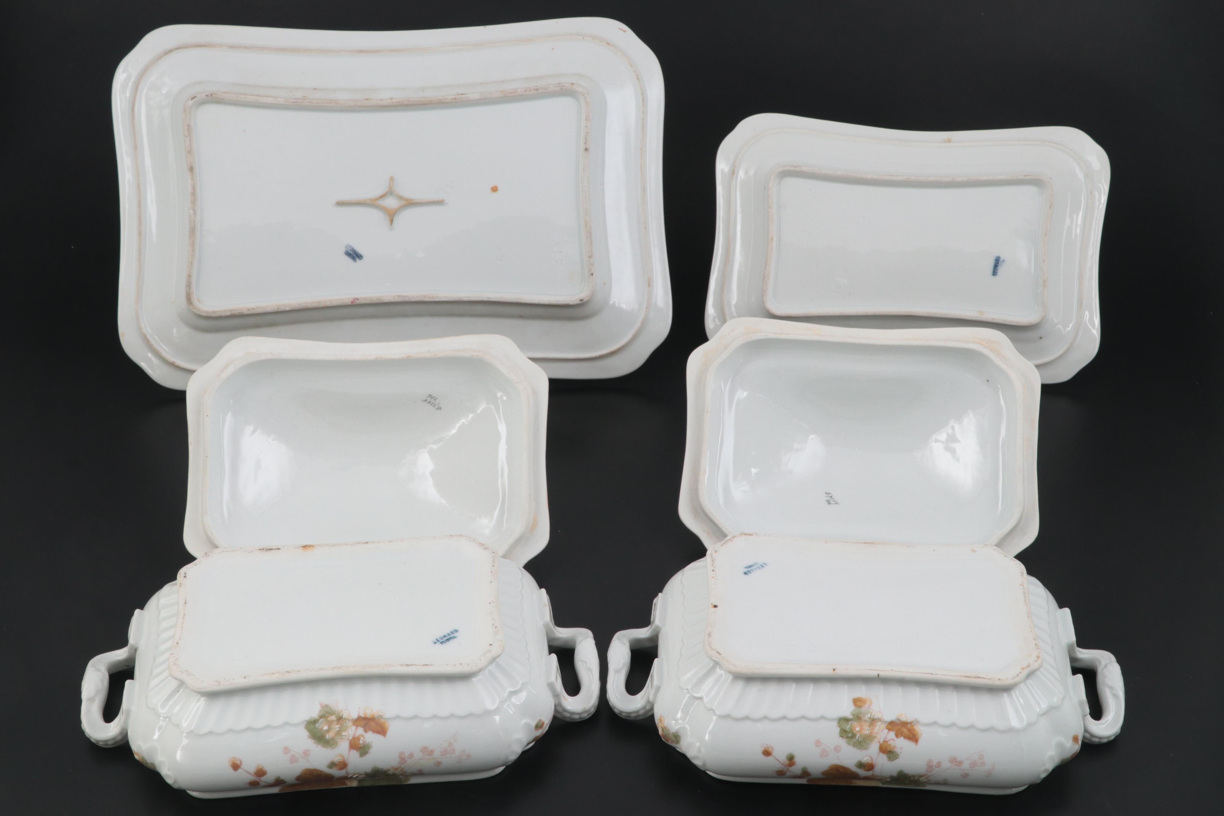 Leonard Vienna Austrian Porcelain Tableware and Tea Service
