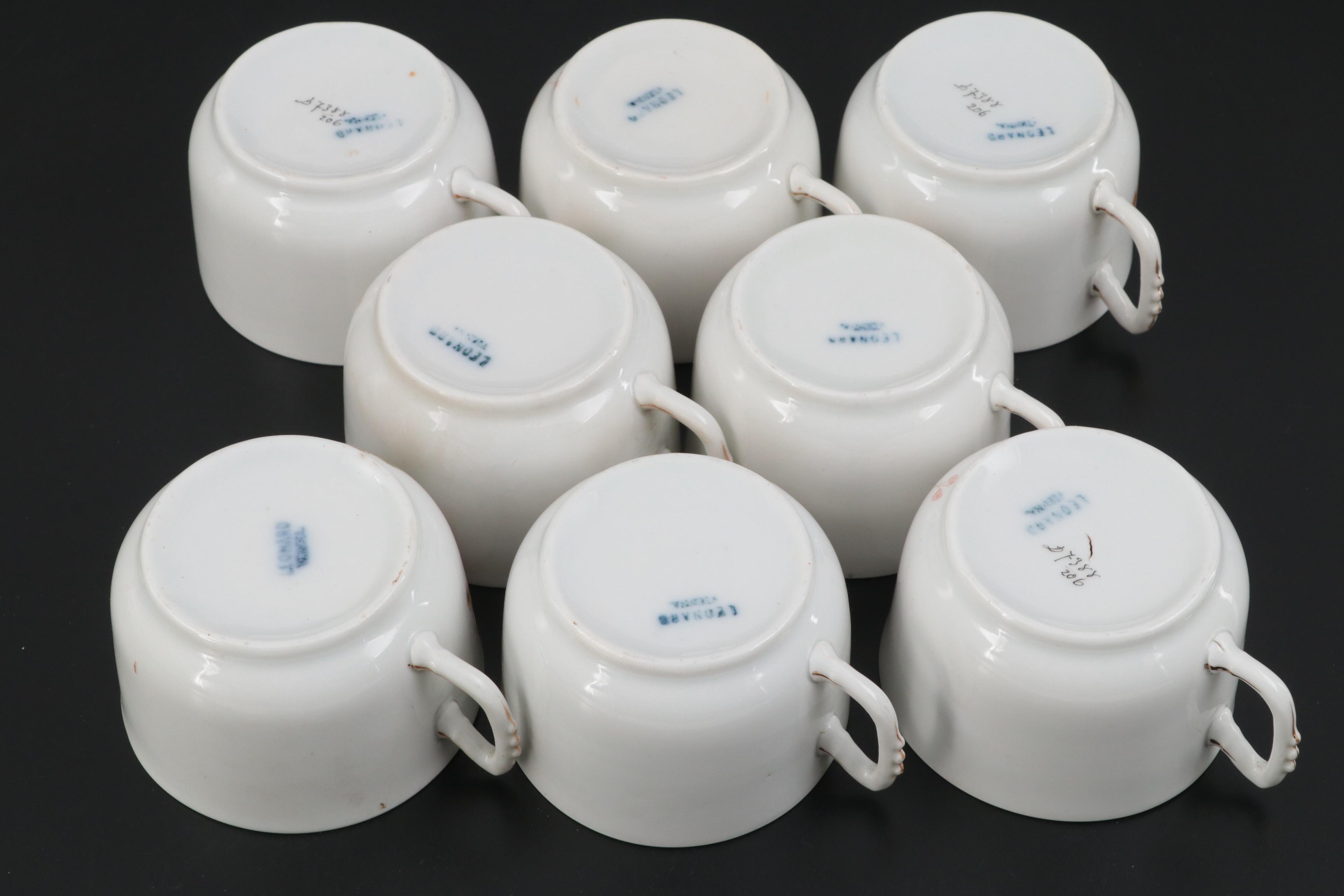 Leonard Vienna Austrian Porcelain Tableware and Tea Service