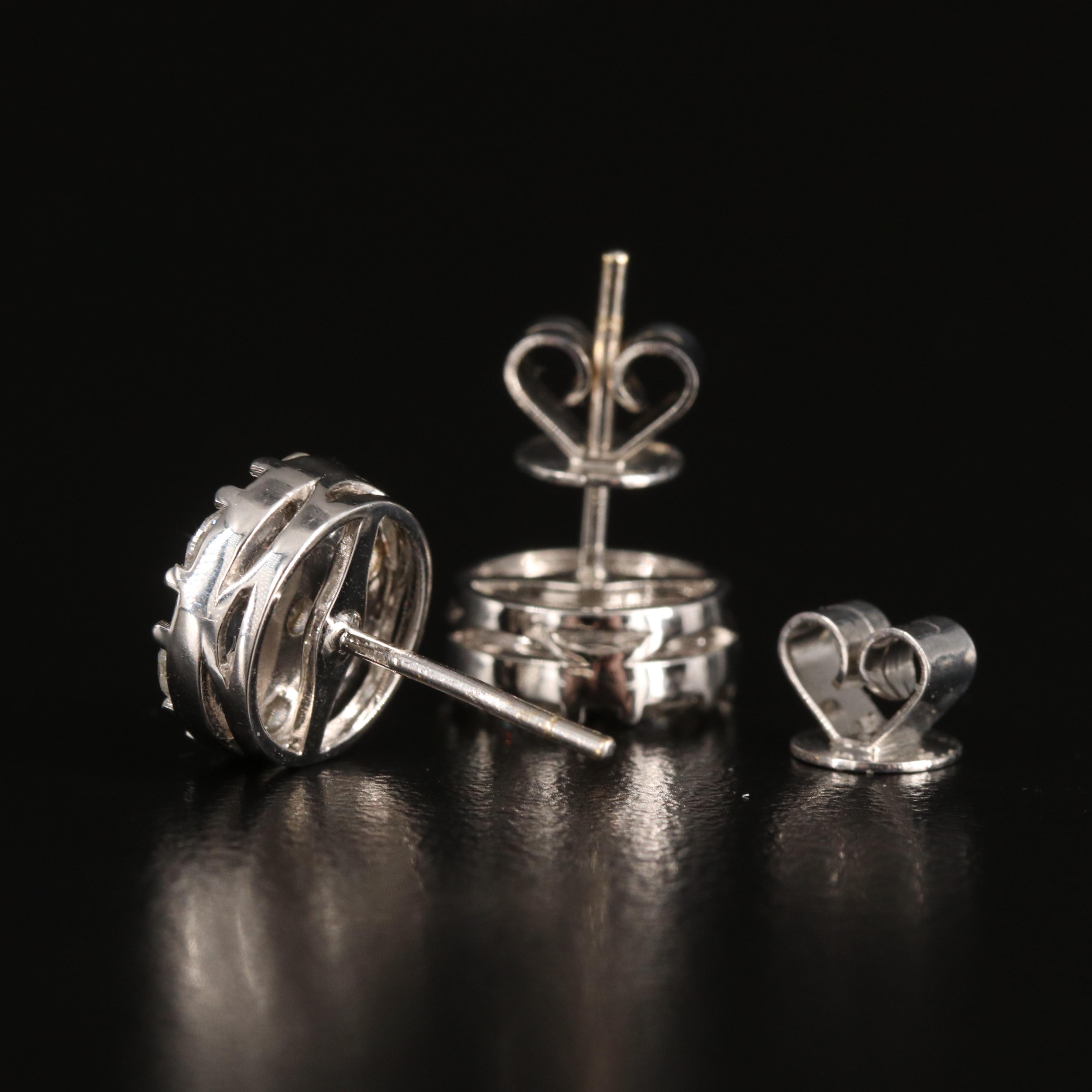 18K 1.76 CTW Diamond Stud Earrings