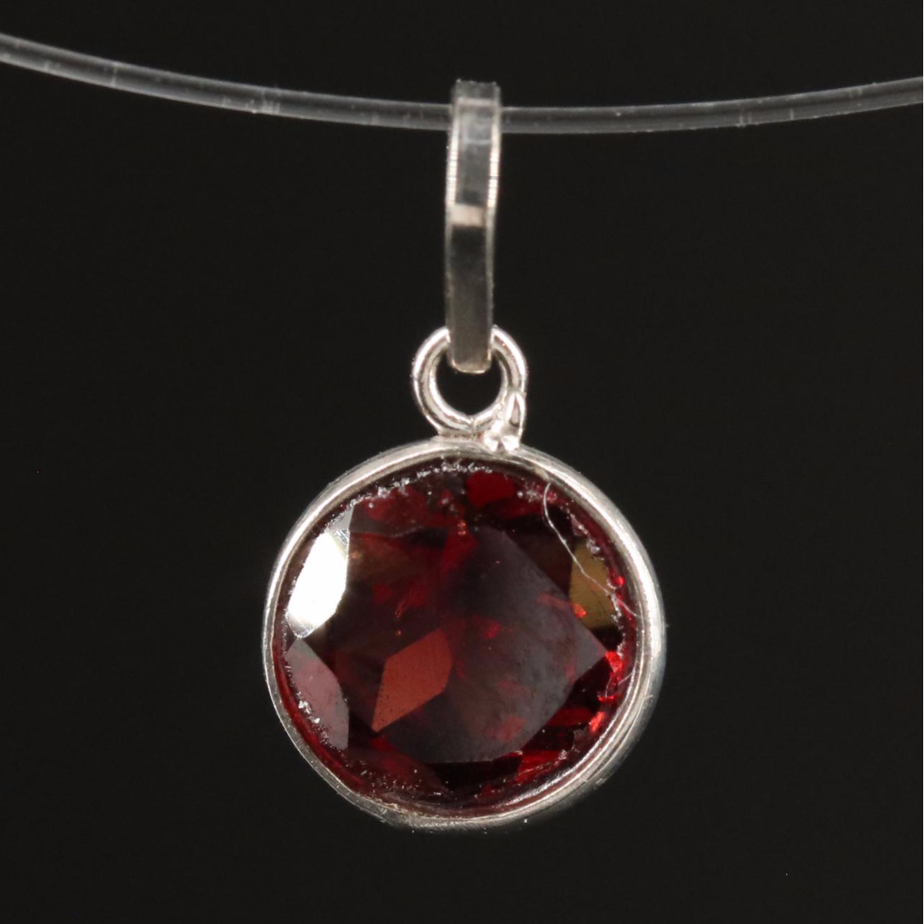 14K Garnet Pendant