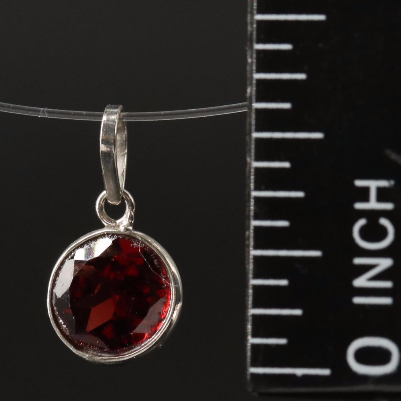 14K Garnet Pendant