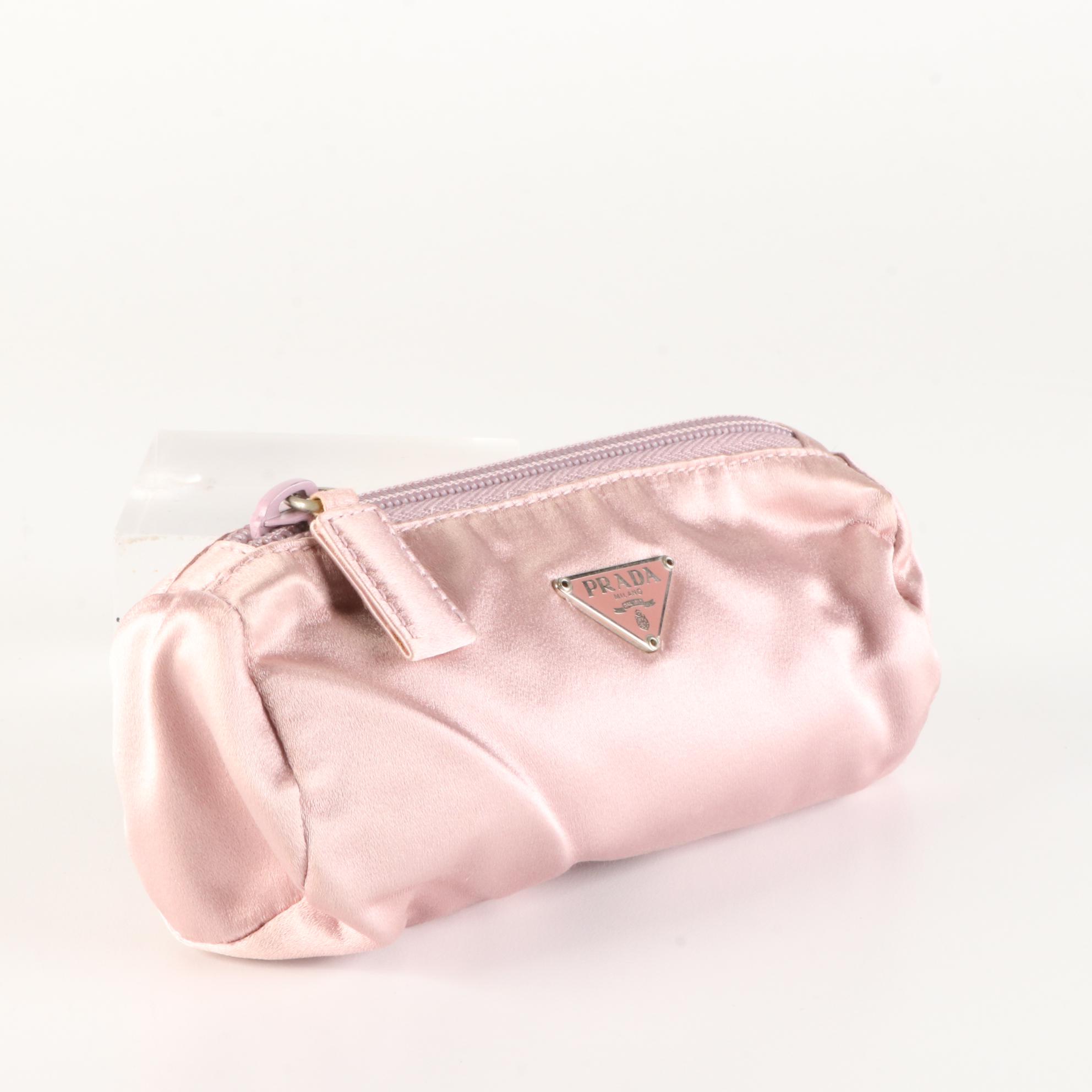 Prada Satin Zip Pouch