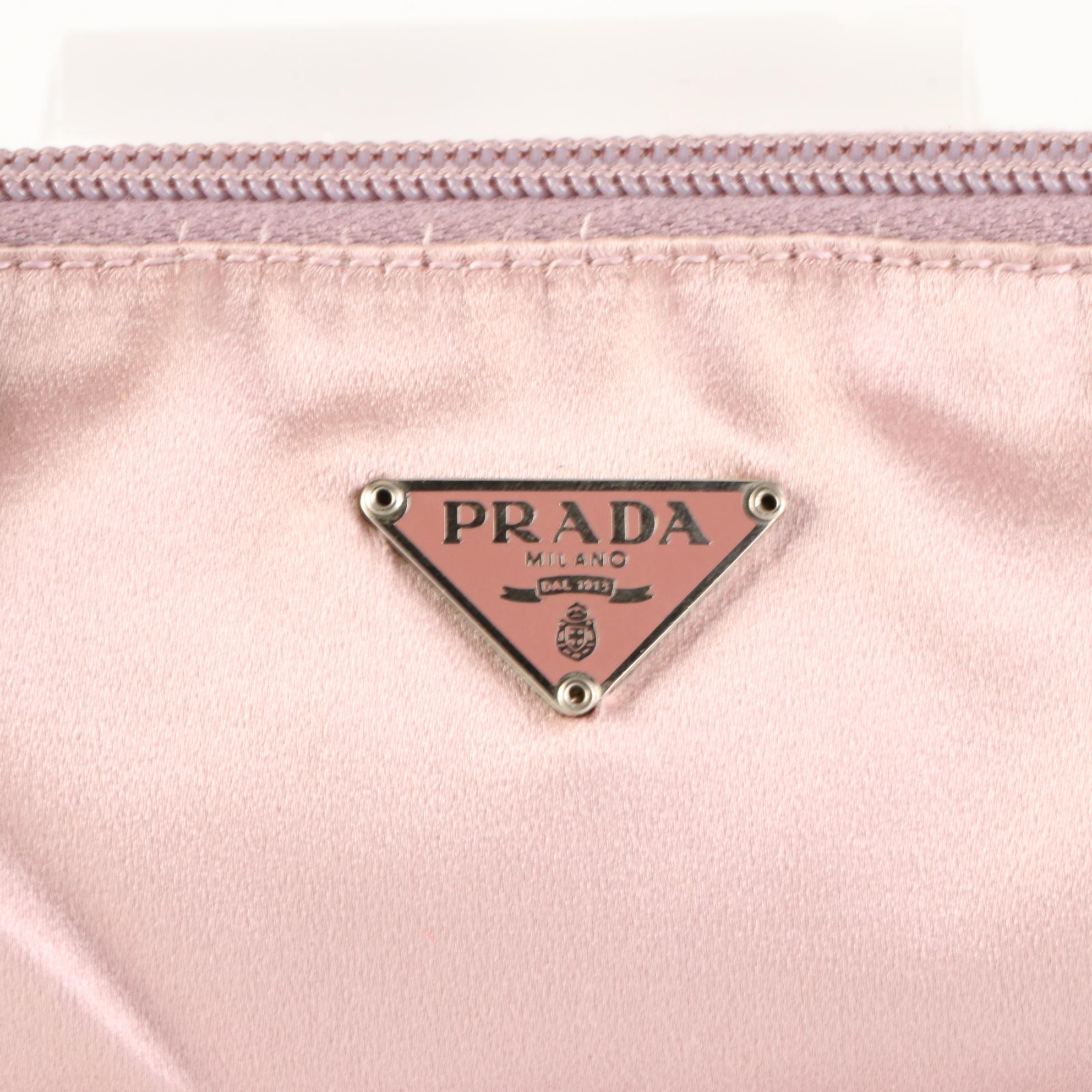 Prada Satin Zip Pouch