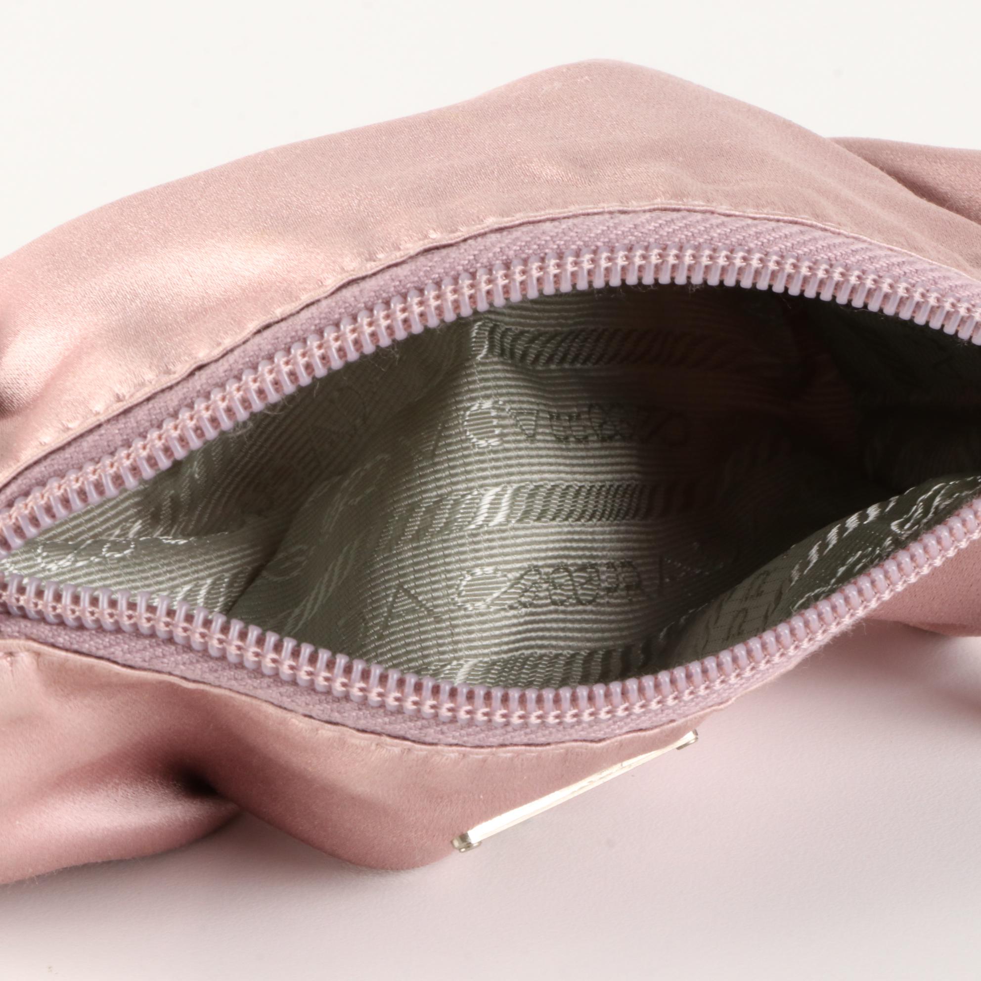 Prada Satin Zip Pouch