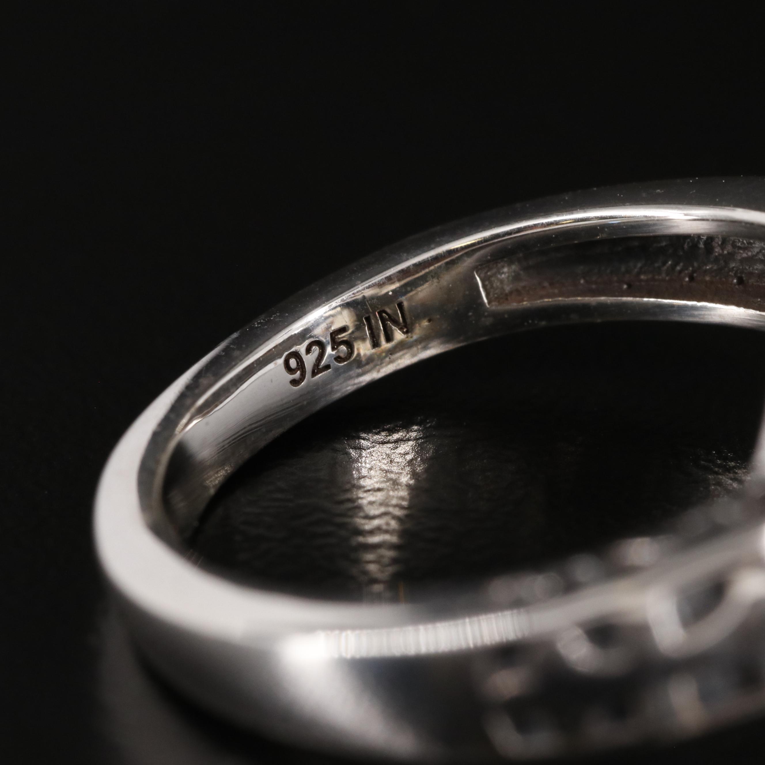 Sterling Citrine Tapered Ring