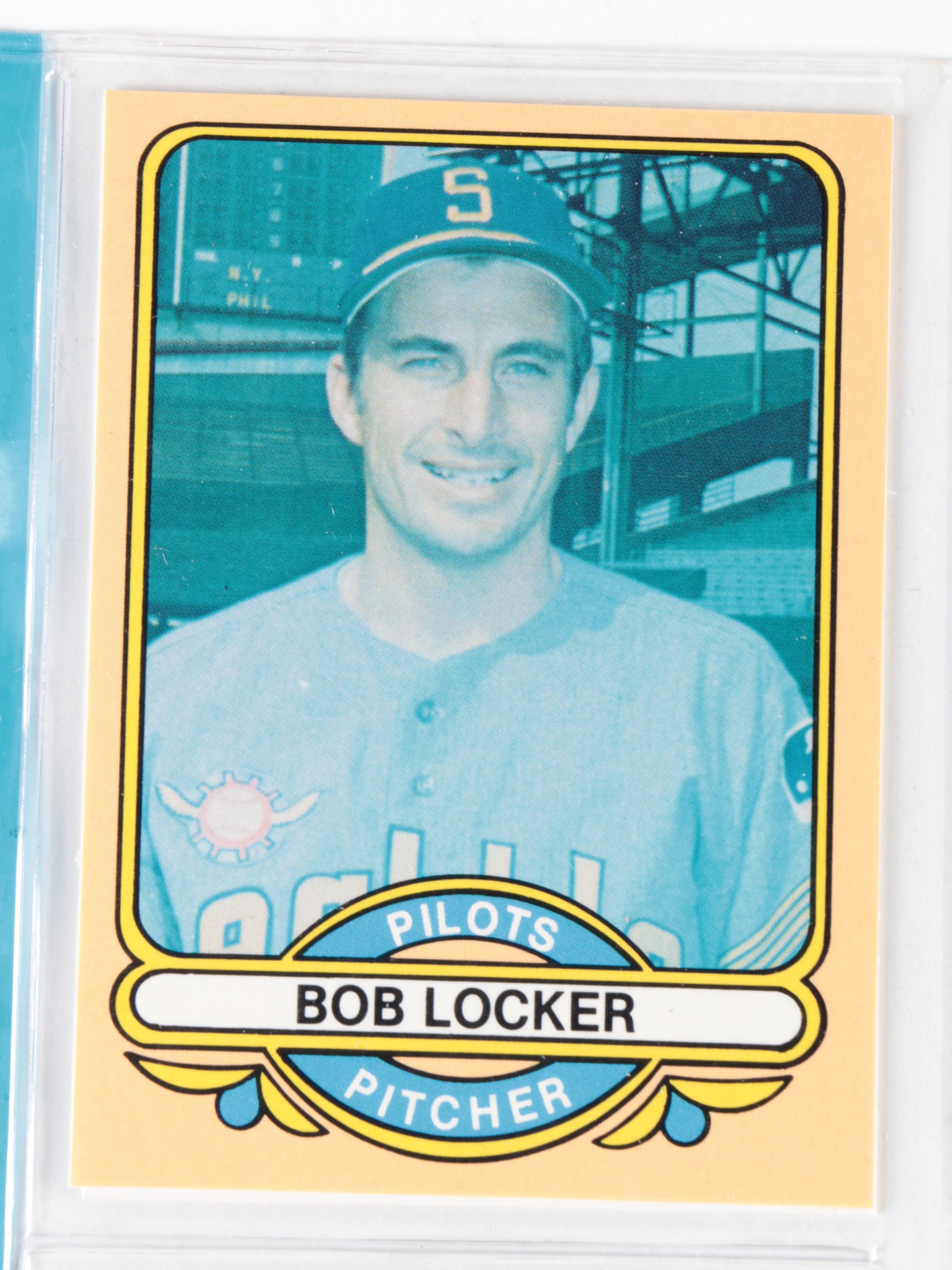 1983 Galasso 1969 Seattle Pilots Baseball Card Set with Signed Jim Bouton