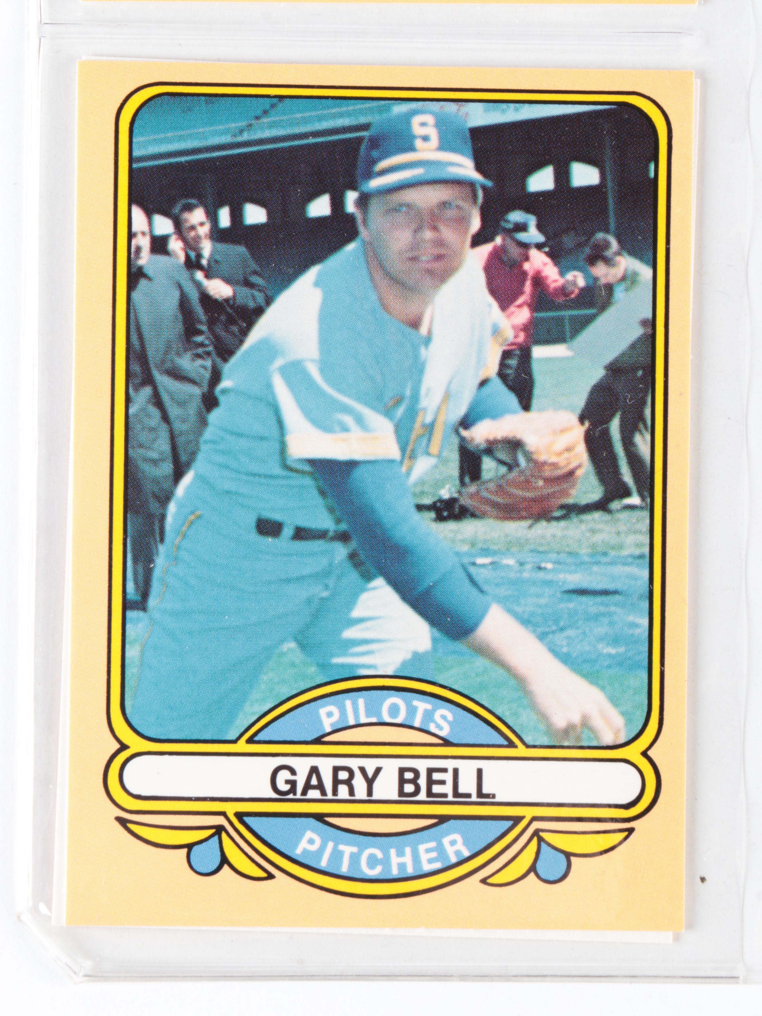 1983 Galasso 1969 Seattle Pilots Baseball Card Set with Signed Jim Bouton