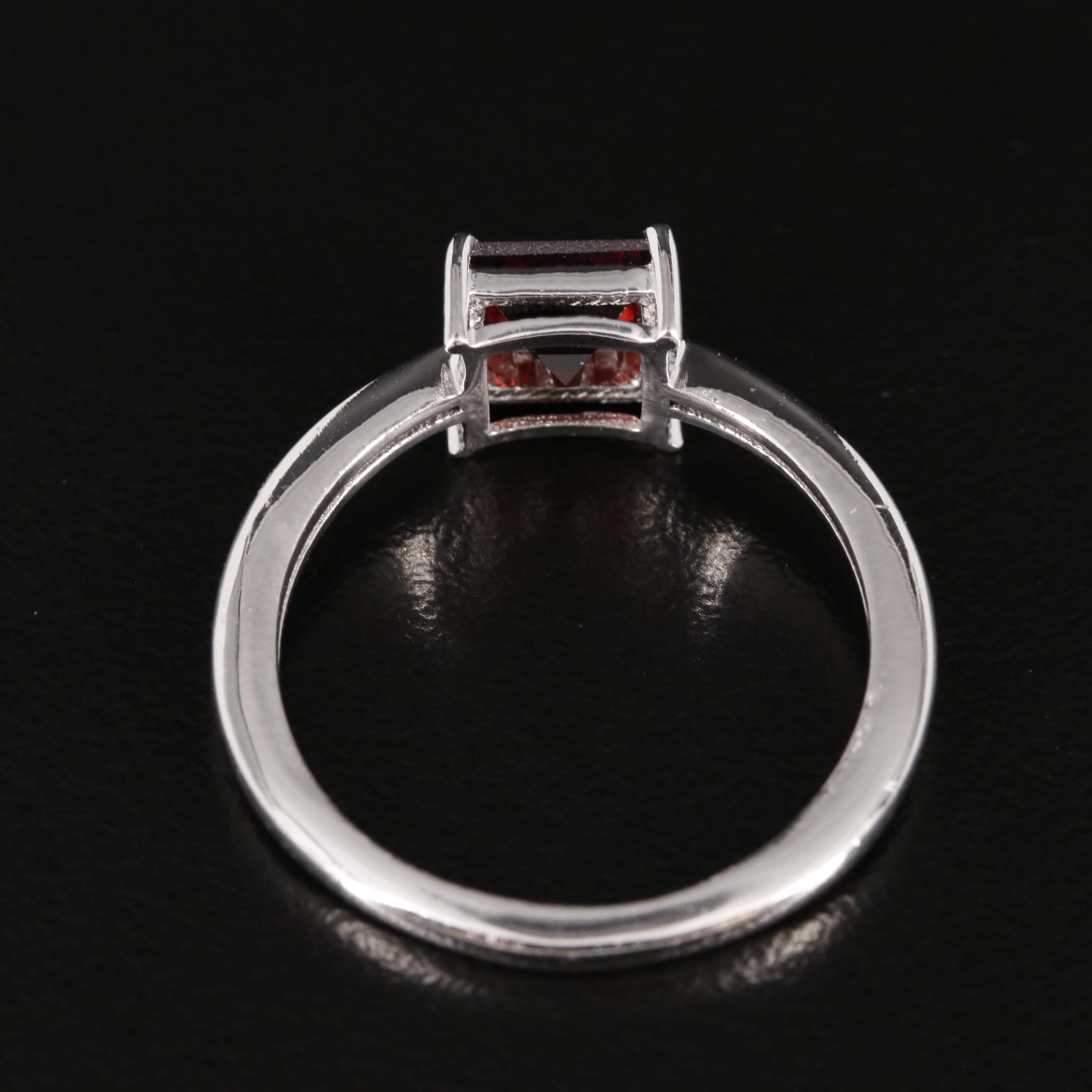 Sterling Garnet Ring