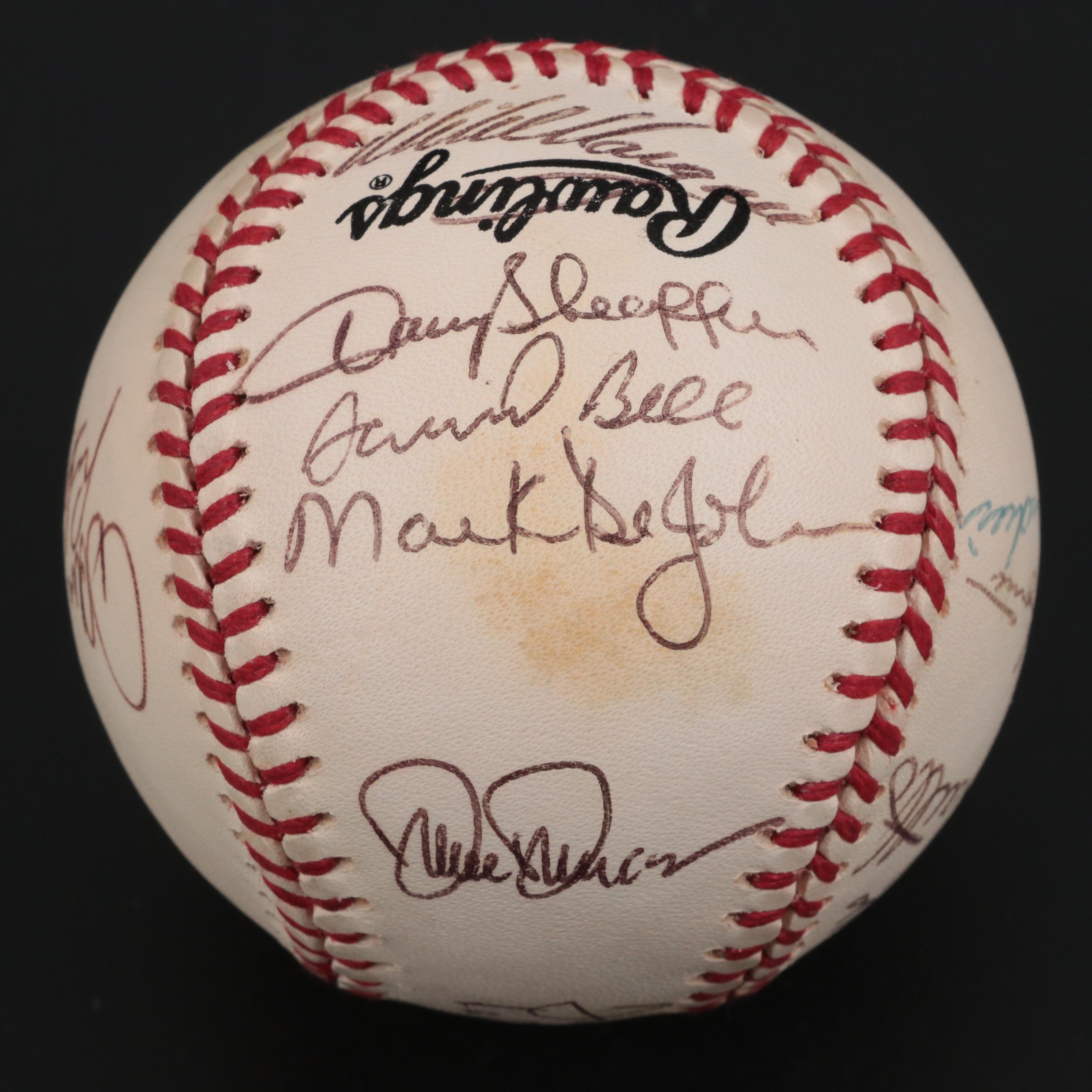 1996 St. Louis Cardinals Signed Rawlings National League Baseball with Smith