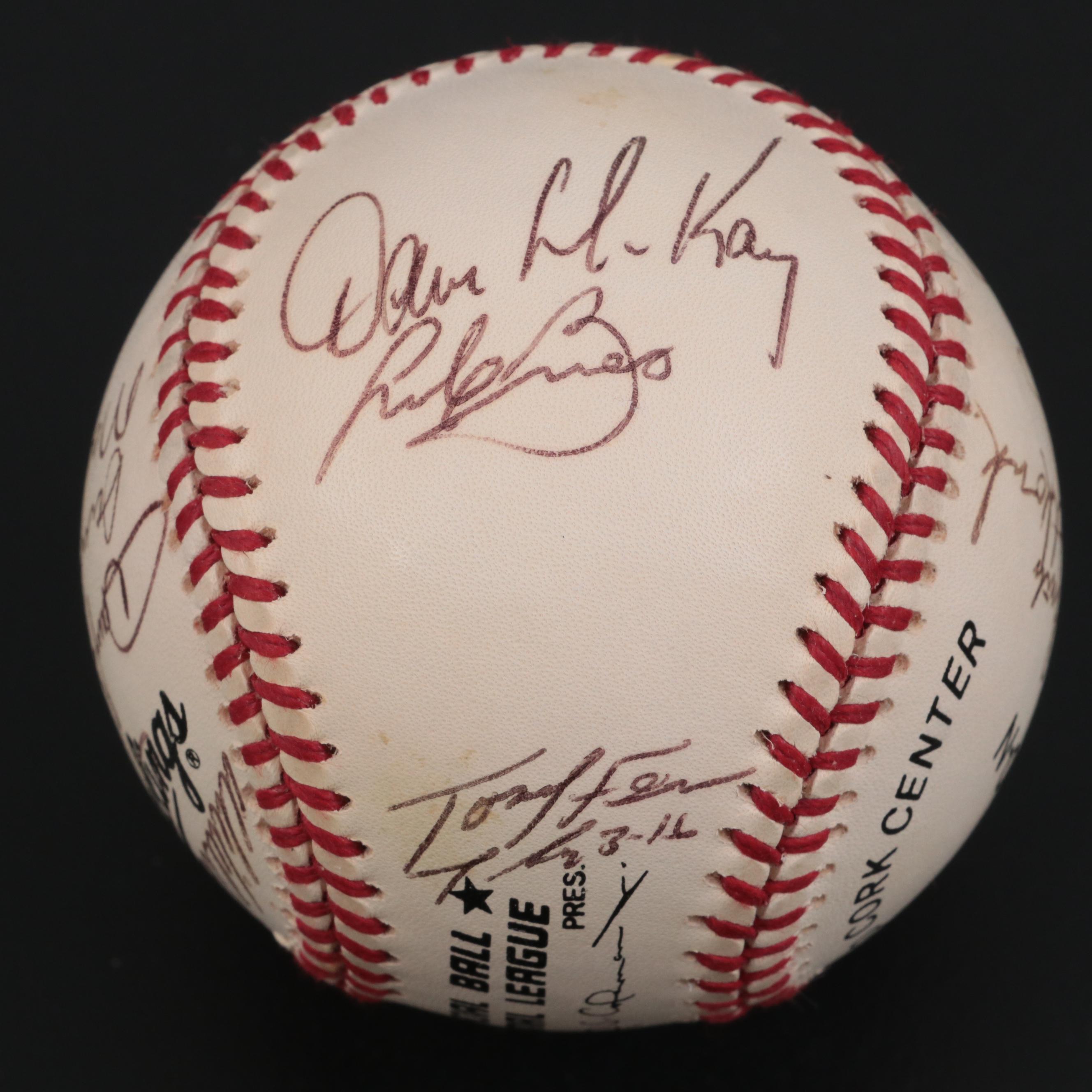 1996 St. Louis Cardinals Signed Rawlings National League Baseball with Smith