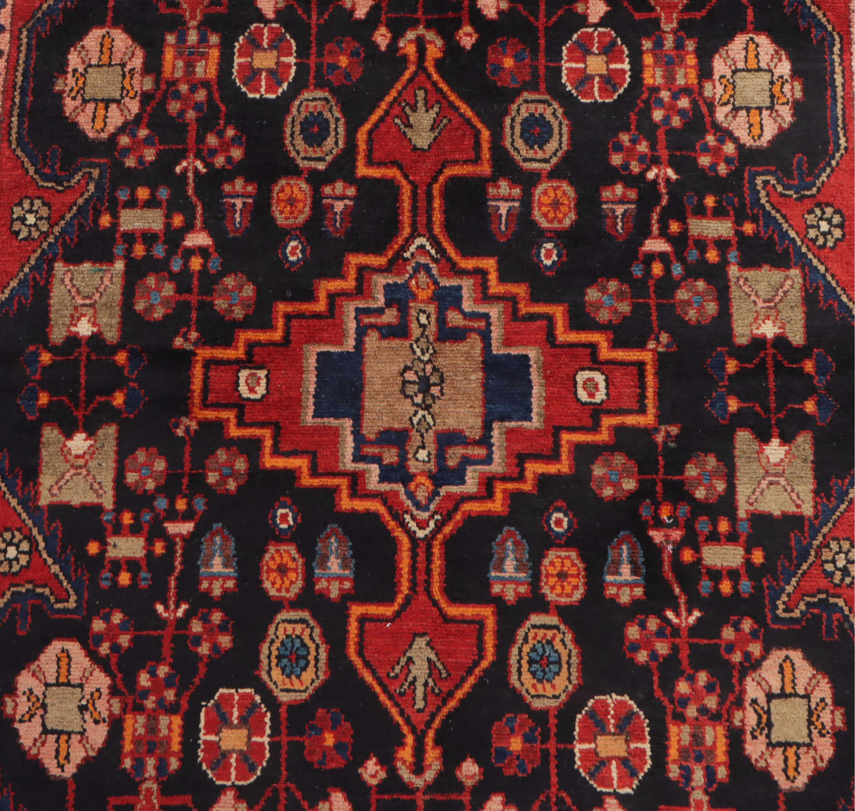 4'5 x 7'3 Hand-Knotted Persian Kharaghan Area Rug