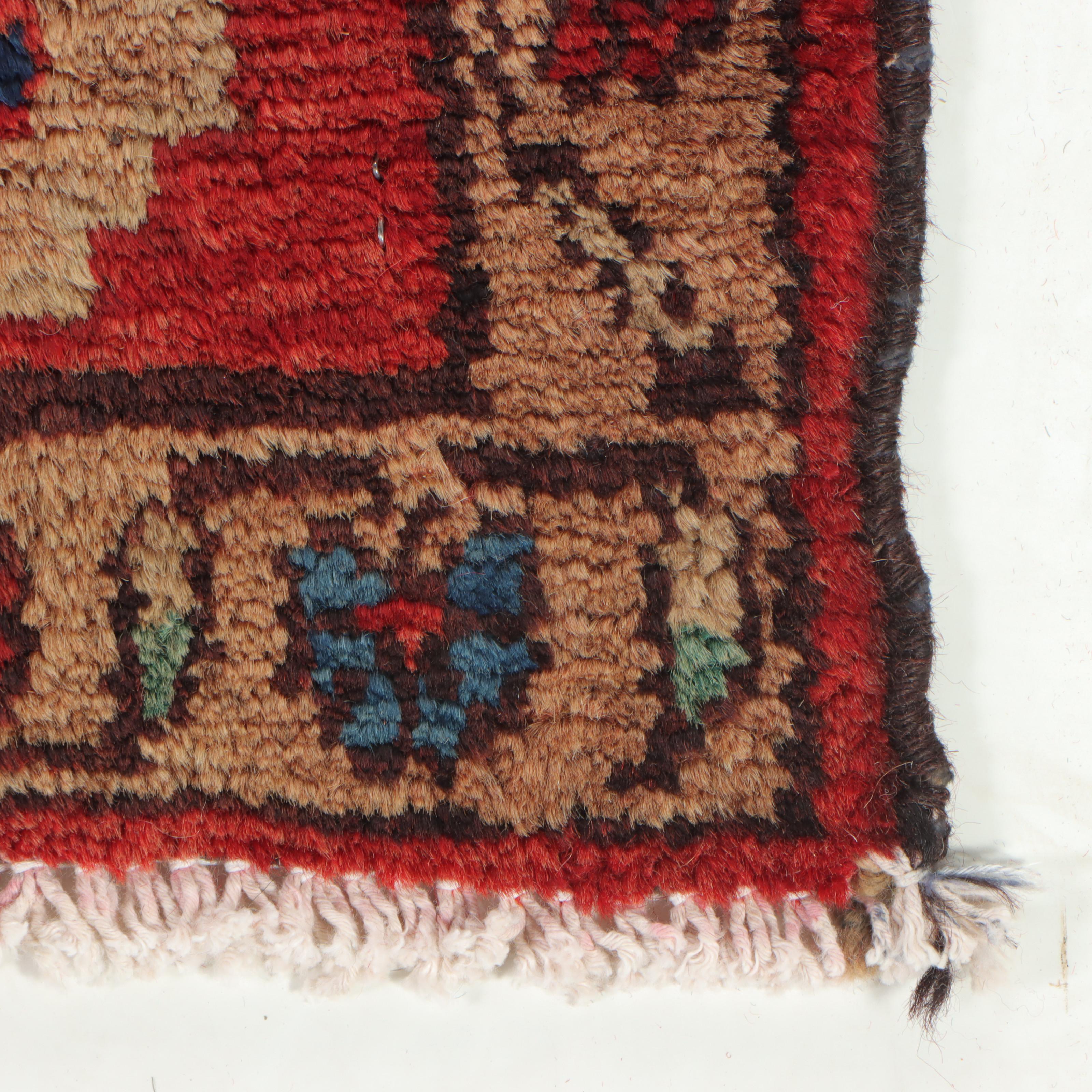 4'5 x 7'3 Hand-Knotted Persian Kharaghan Area Rug