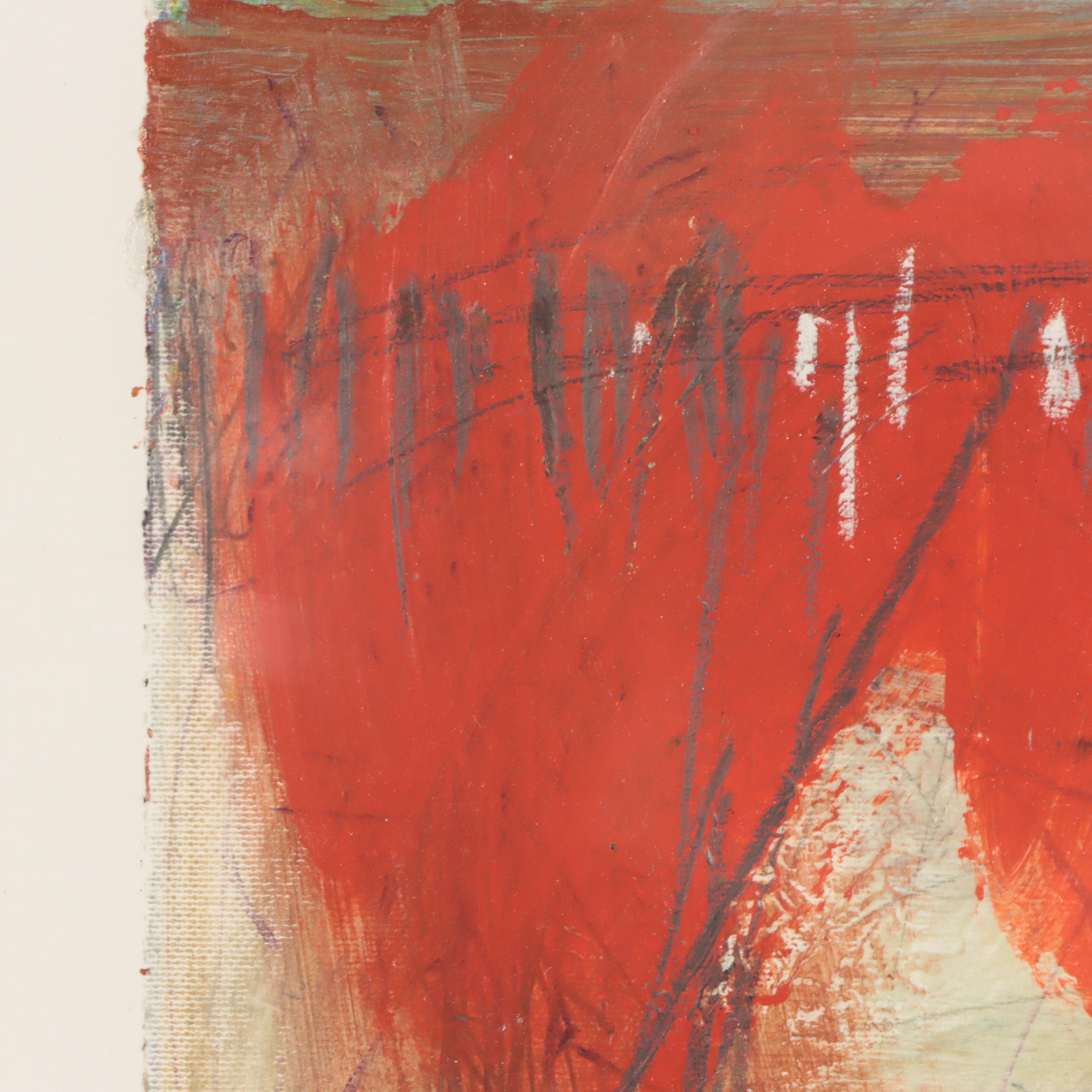 Nelly Ferrara Abstract Mixed Media Painting