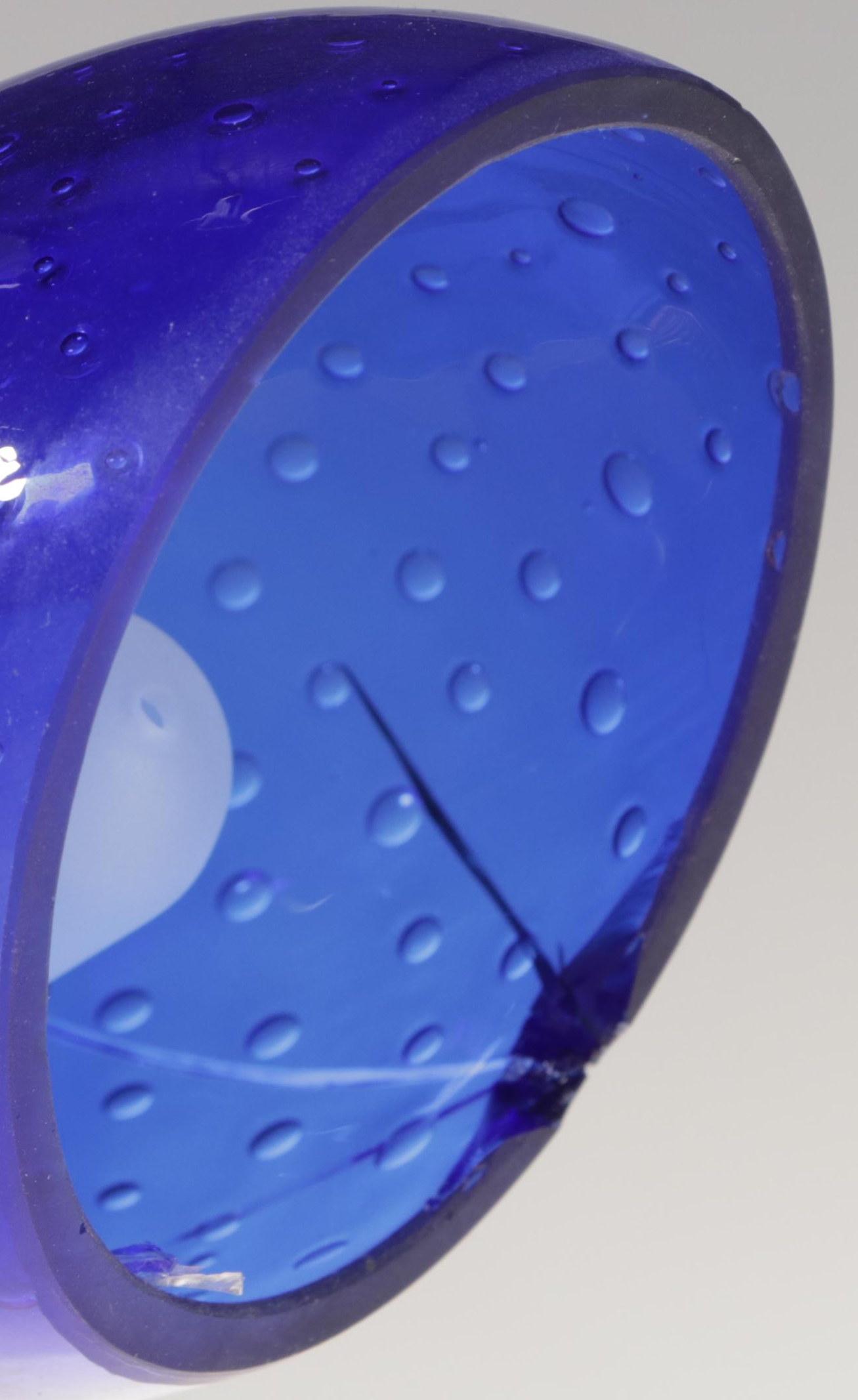 Modernist Style Brushed Metal Five-Light Arc Floor Lamp w/ Colored Glass Shades