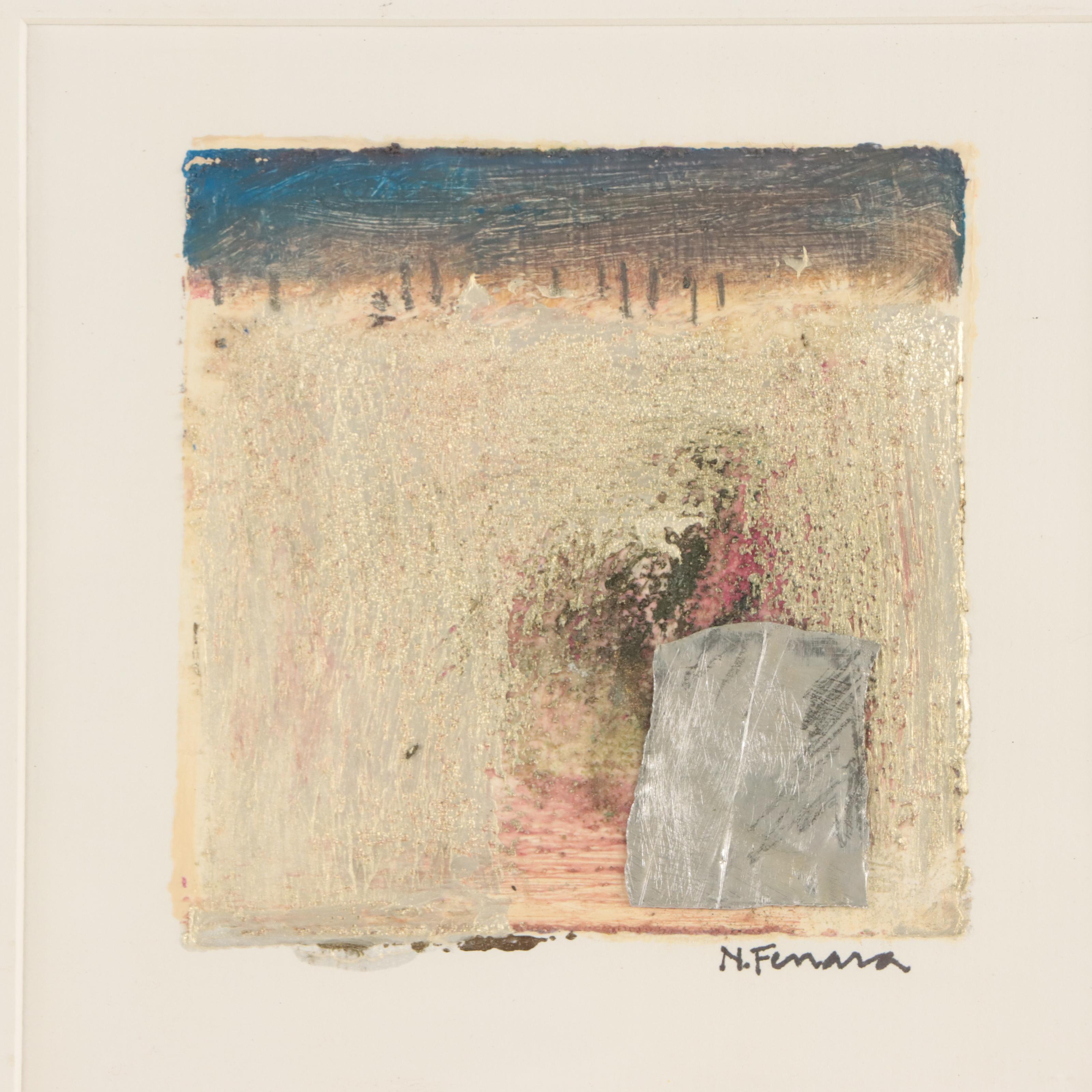 Nelly Ferrara Abstract Mixed Media Painting