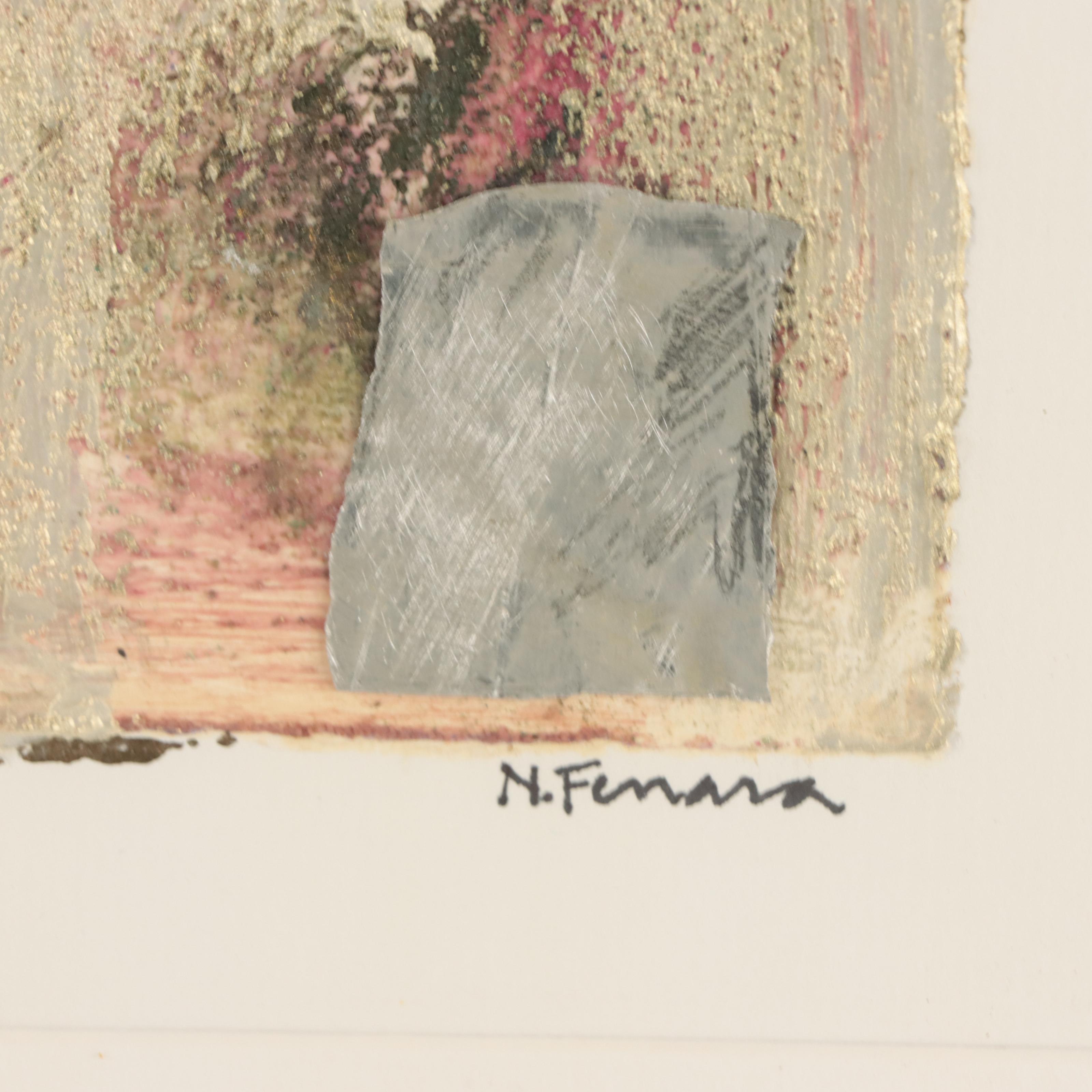 Nelly Ferrara Abstract Mixed Media Painting