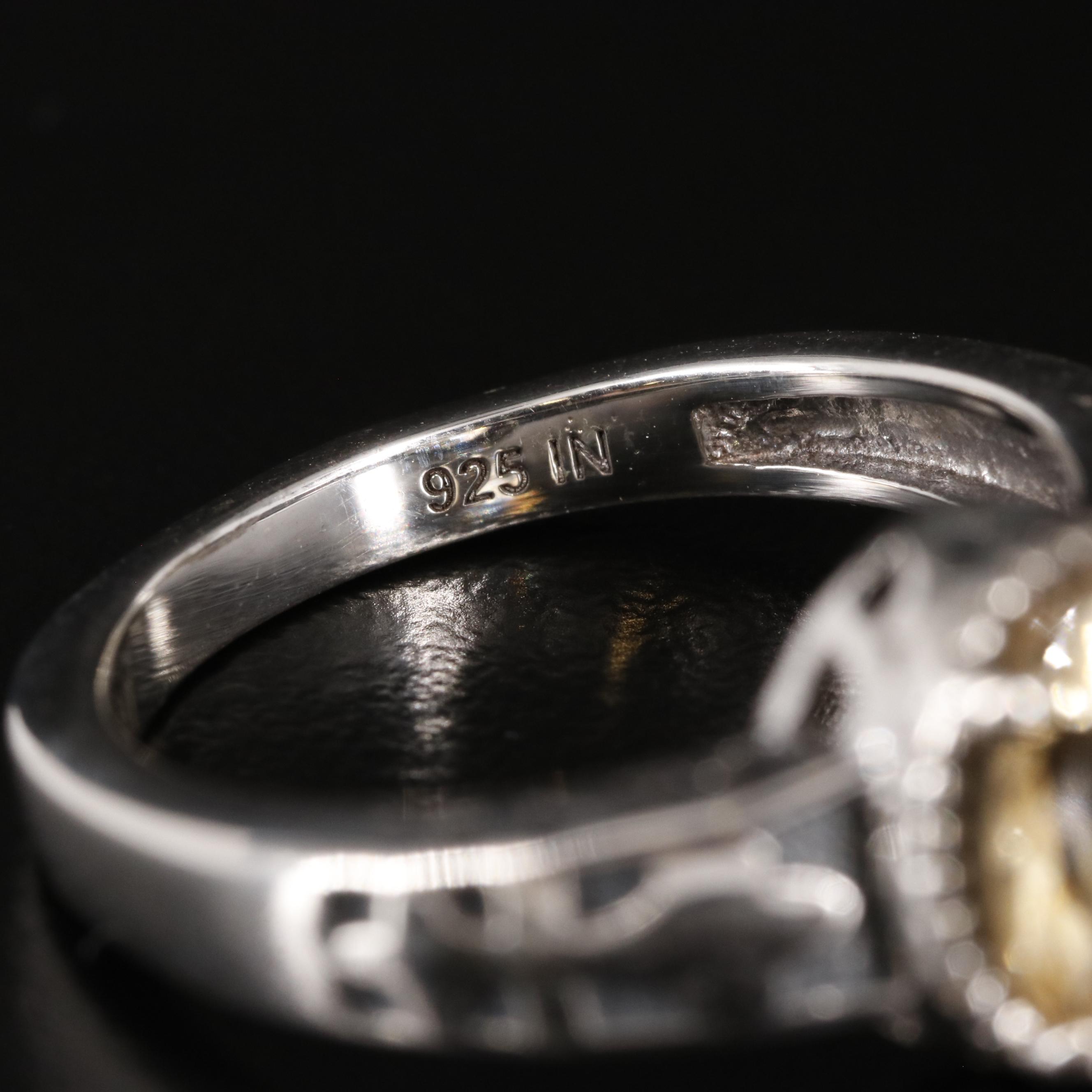 Sterling Citrine Ring