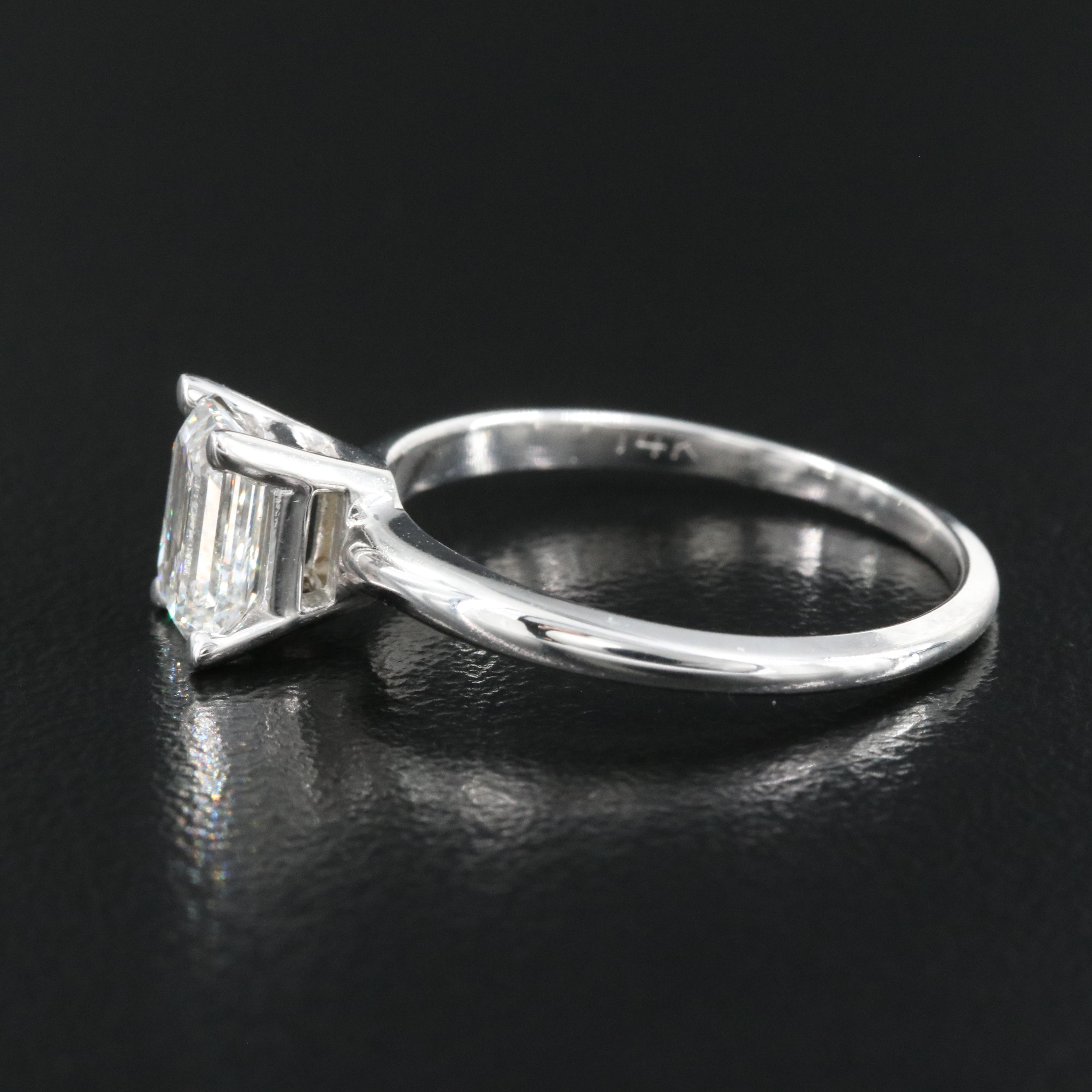 14K 1.02 CT Lab Grown Diamond Solitaire Ring