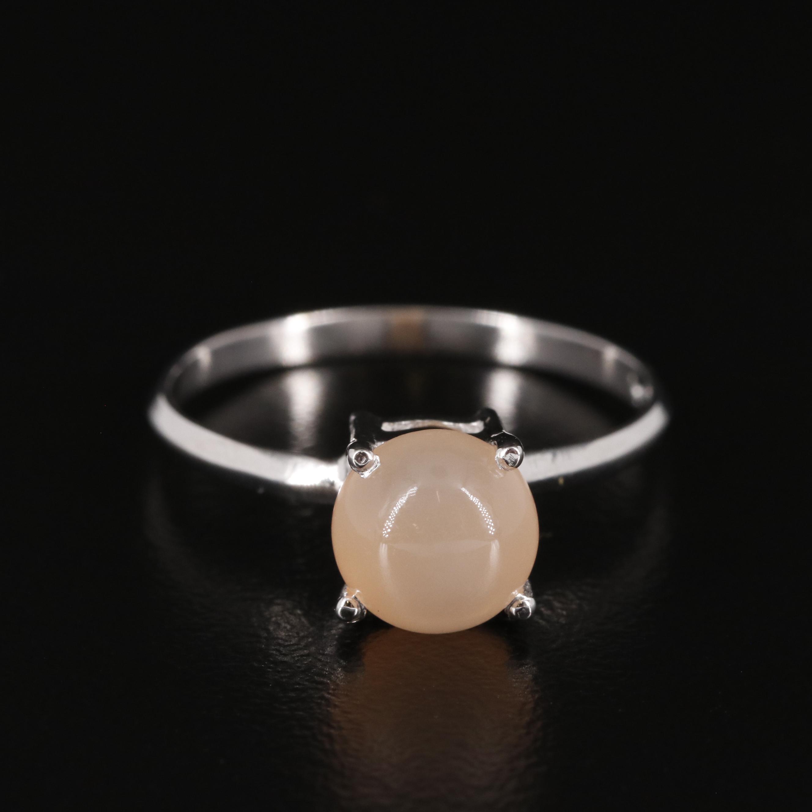 Sterling Moonstone Ring