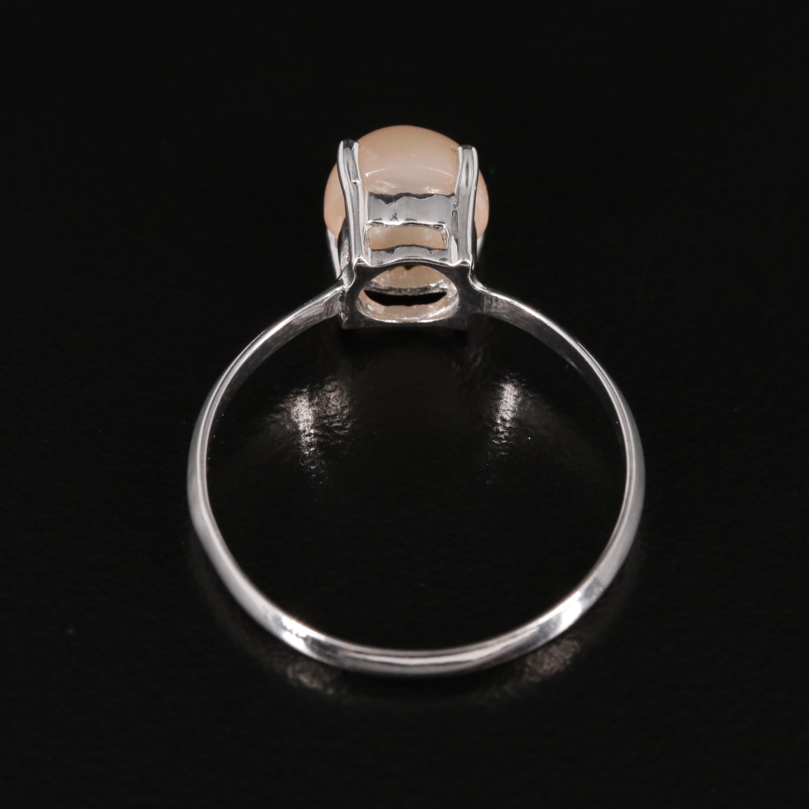 Sterling Moonstone Ring