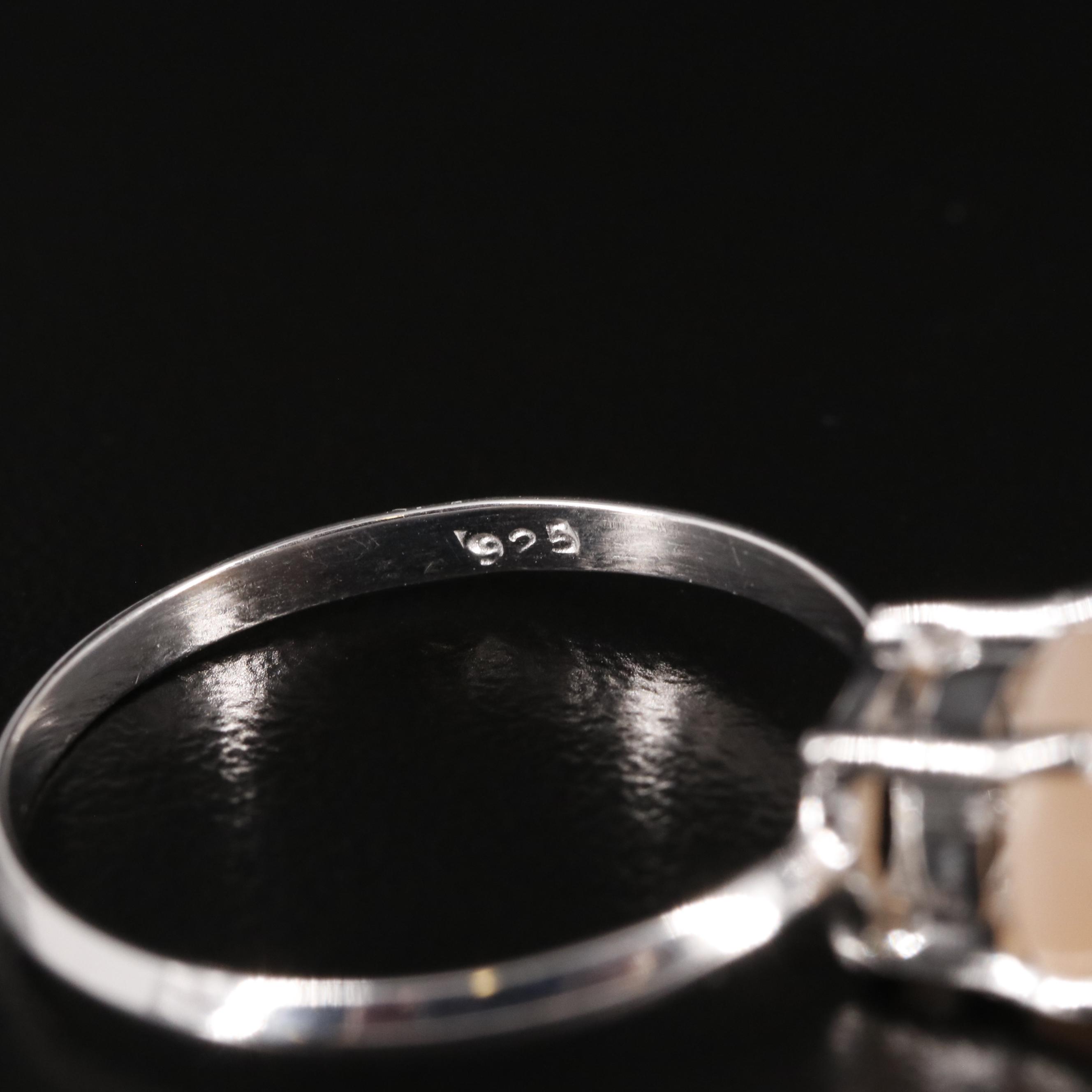 Sterling Moonstone Ring