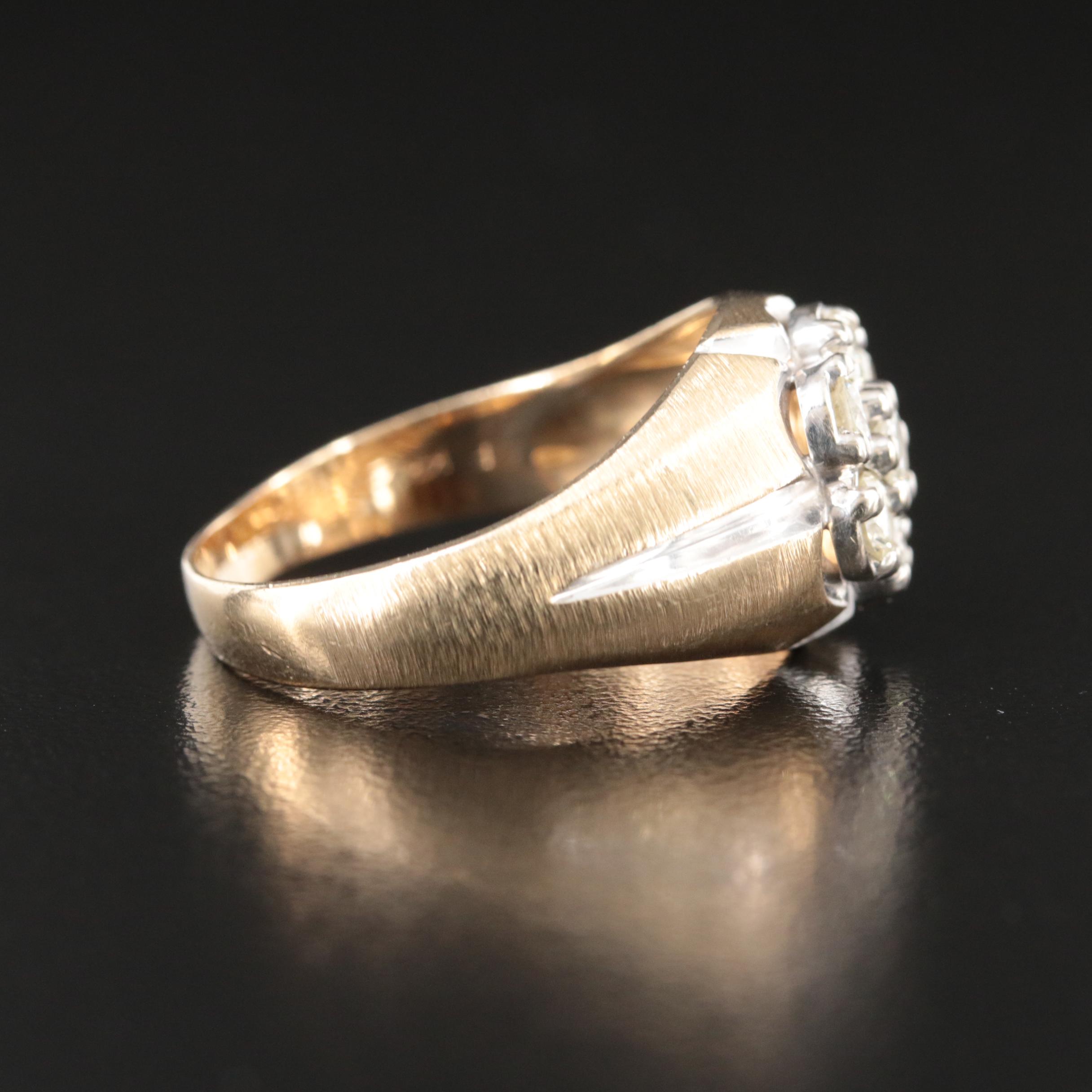 Vintage 14K 1.10 CTW Diamond Ring