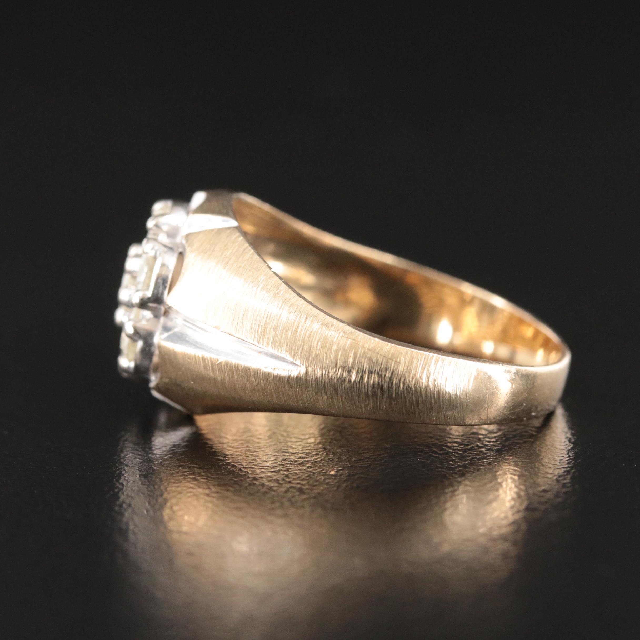 Vintage 14K 1.10 CTW Diamond Ring