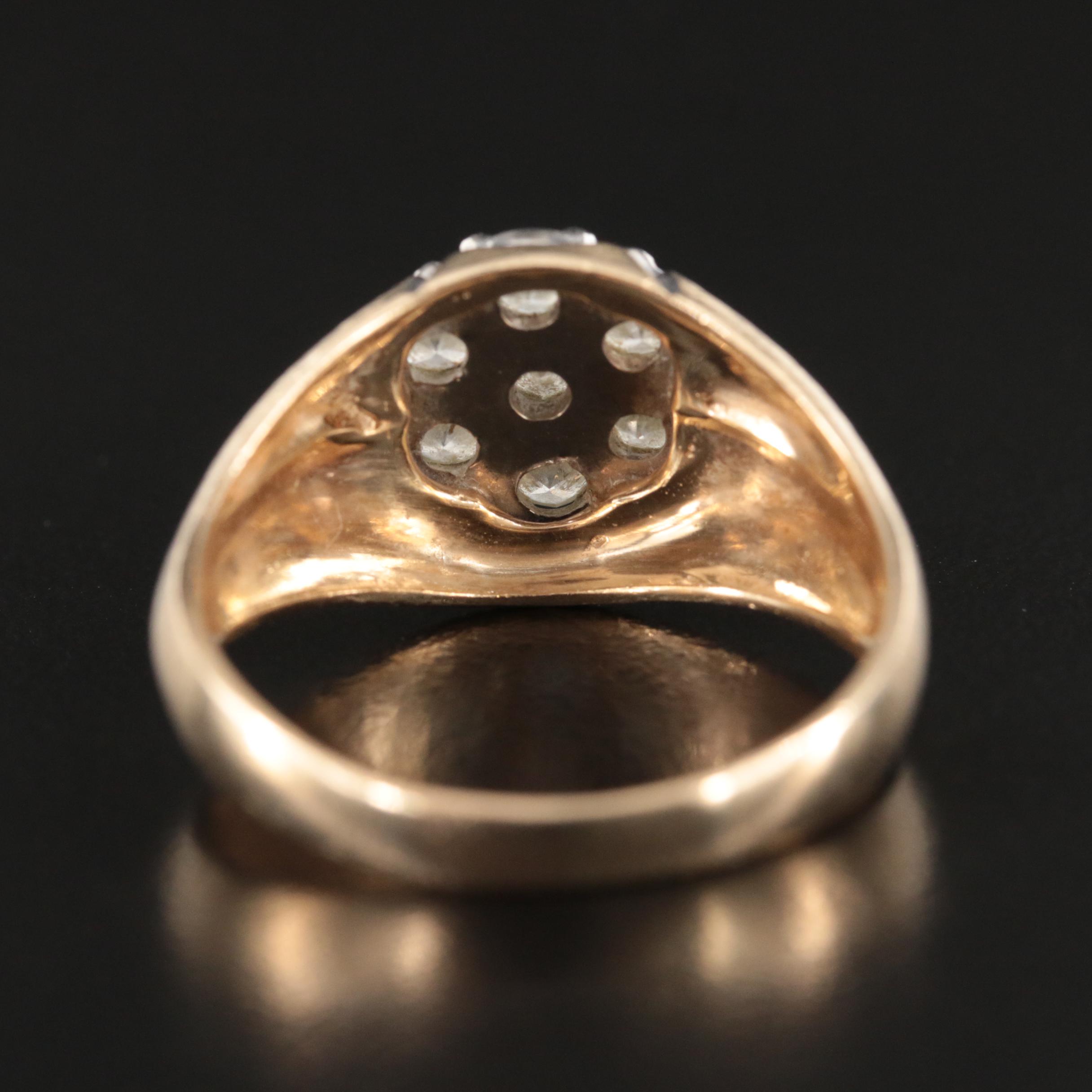 Vintage 14K 1.10 CTW Diamond Ring