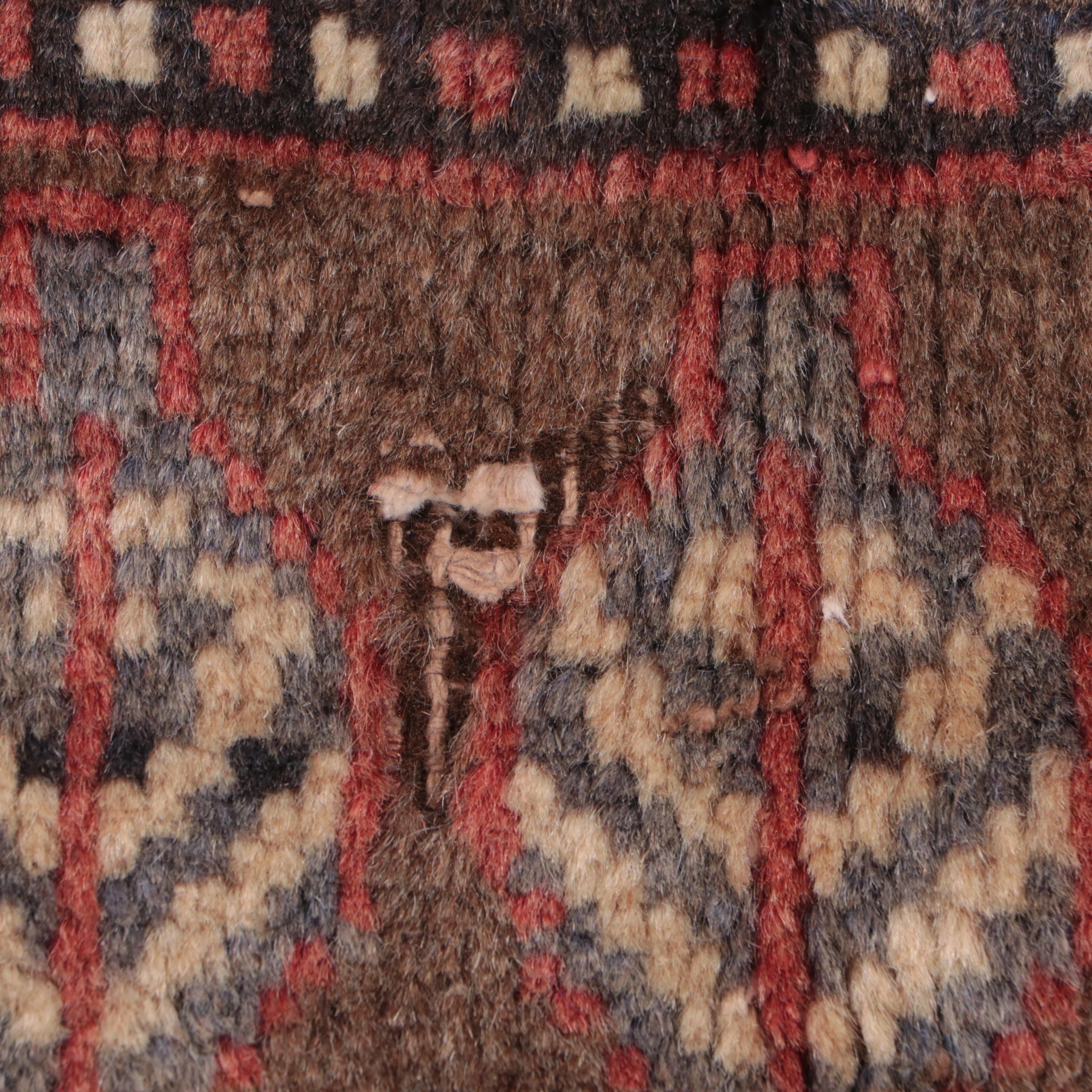 4'10 x 9' Hand-Knotted Persian Bakhtiari Area Rug