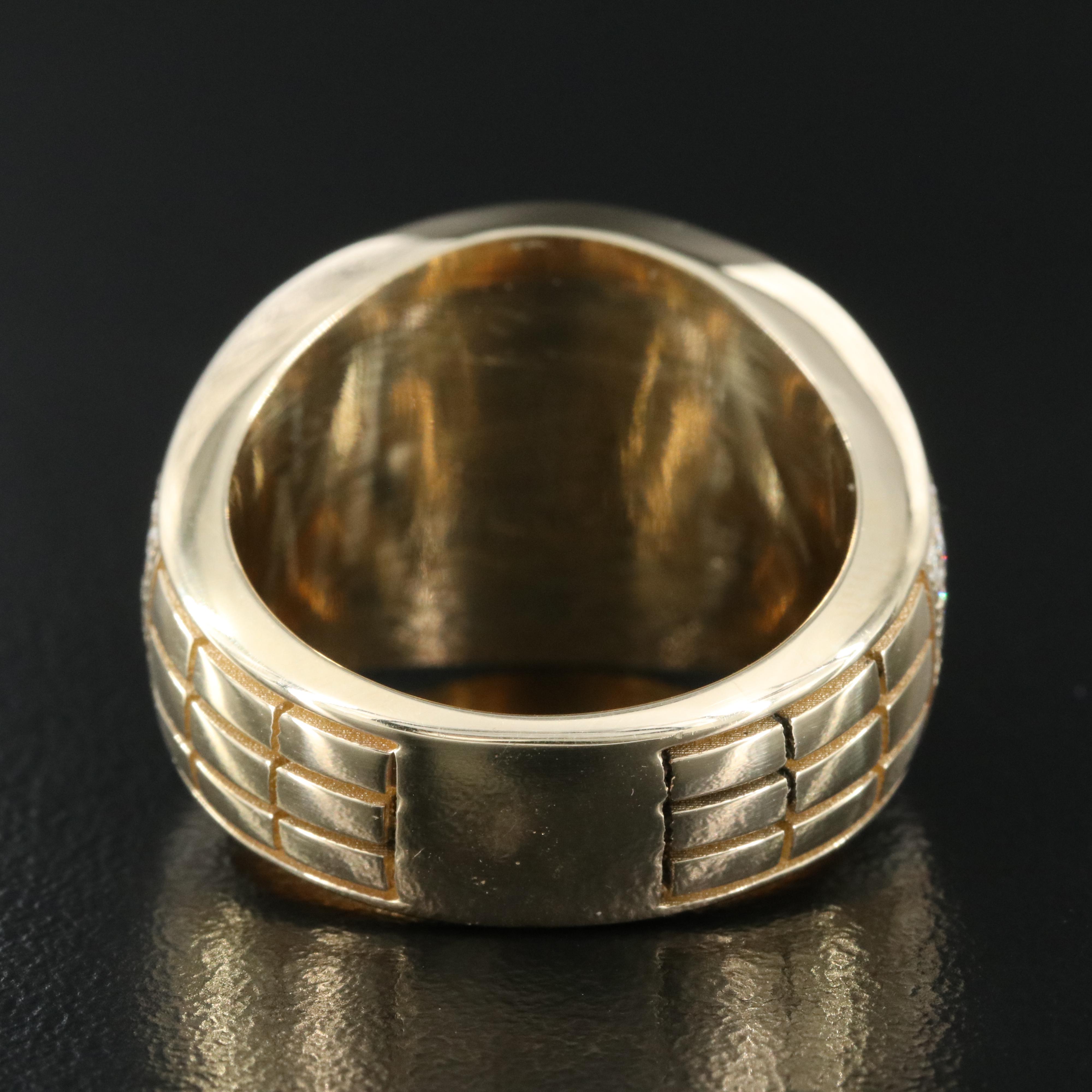 14K 3.33 CTW Pavé Diamond Ring