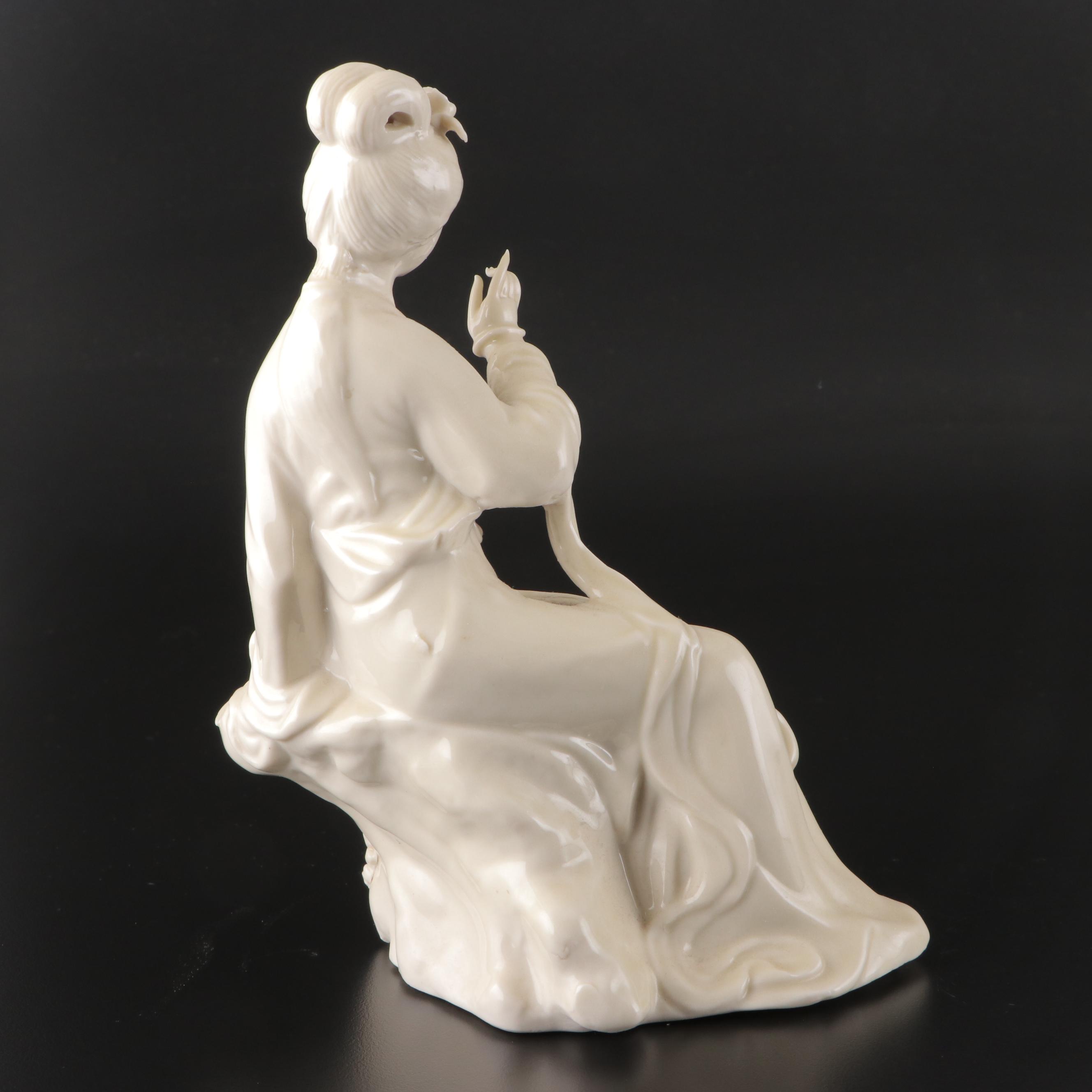 Guanyin Chinese Blanc de Chine Porcelain Figurines