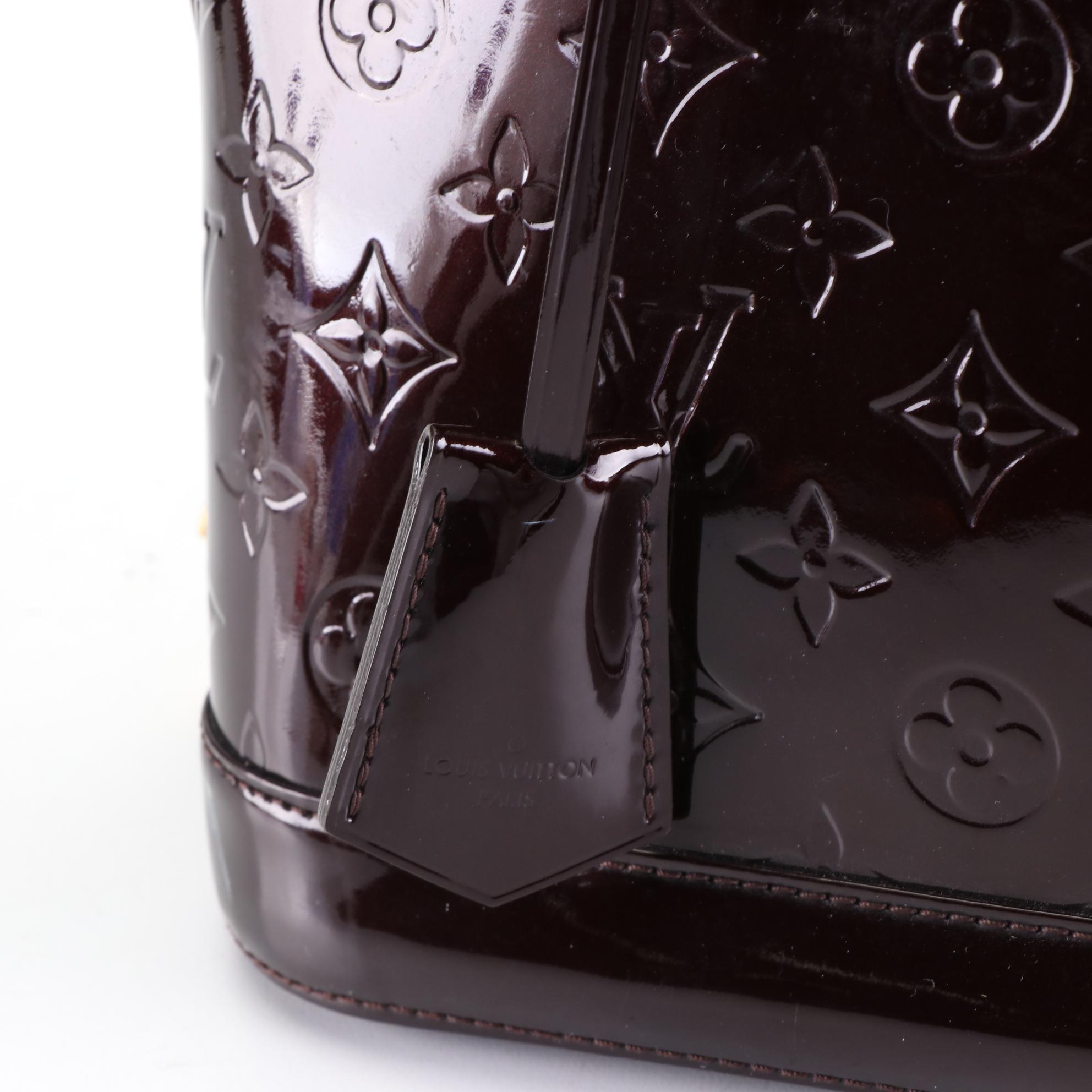 Louis Vuitton Alma PM Handbag in Monogram Vernis