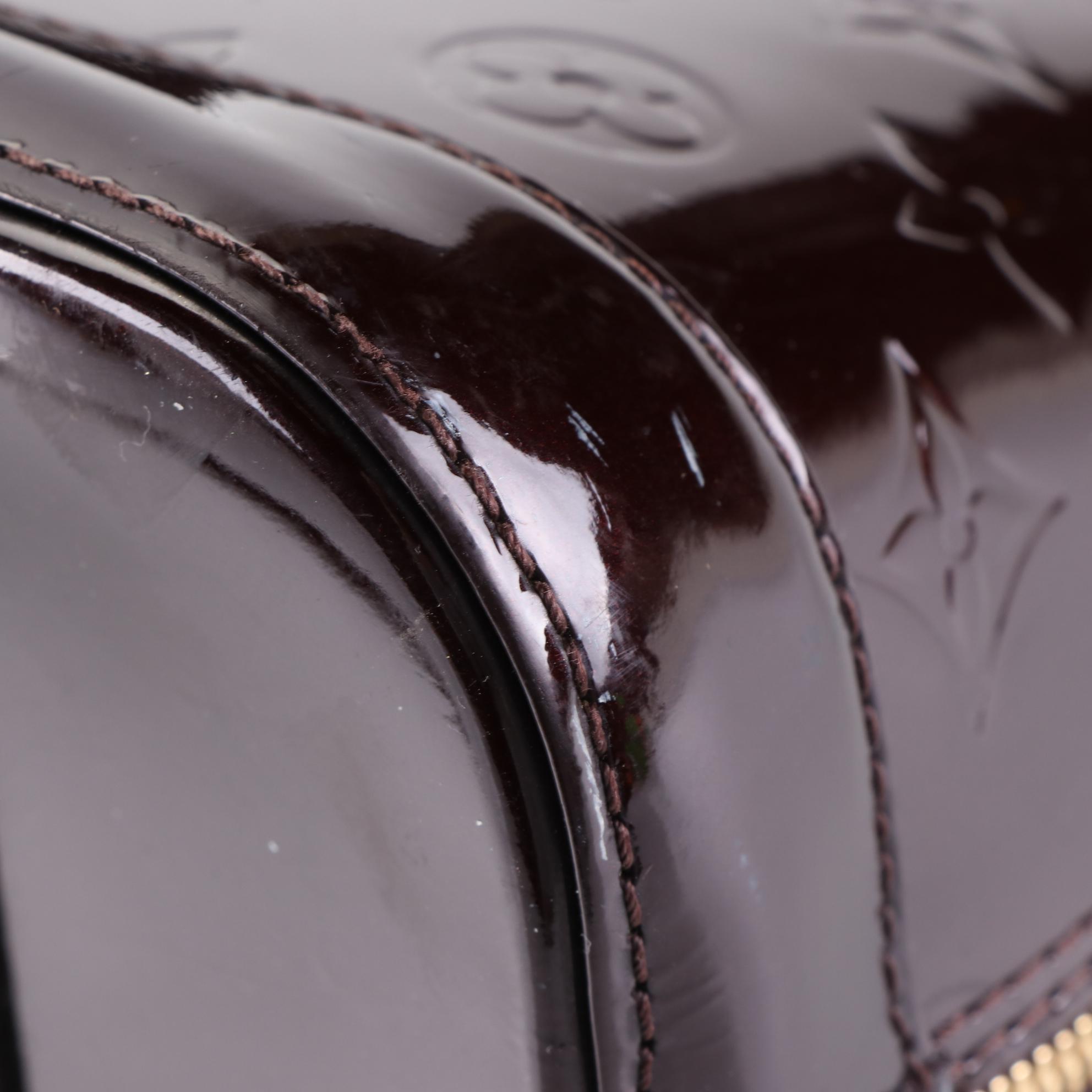 Louis Vuitton Alma PM Handbag in Monogram Vernis