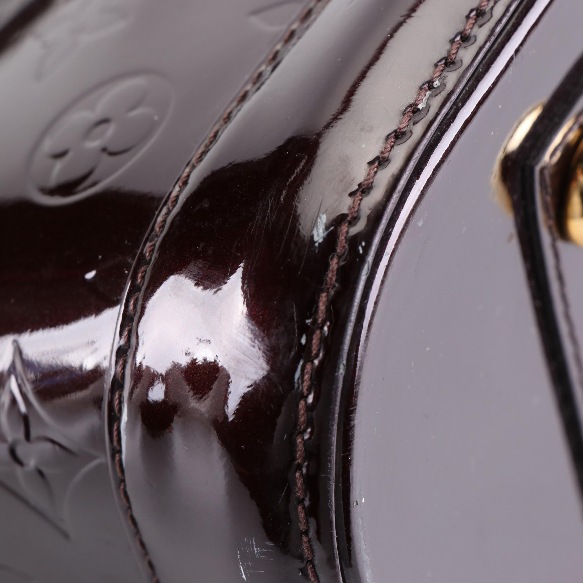 Louis Vuitton Alma PM Handbag in Monogram Vernis