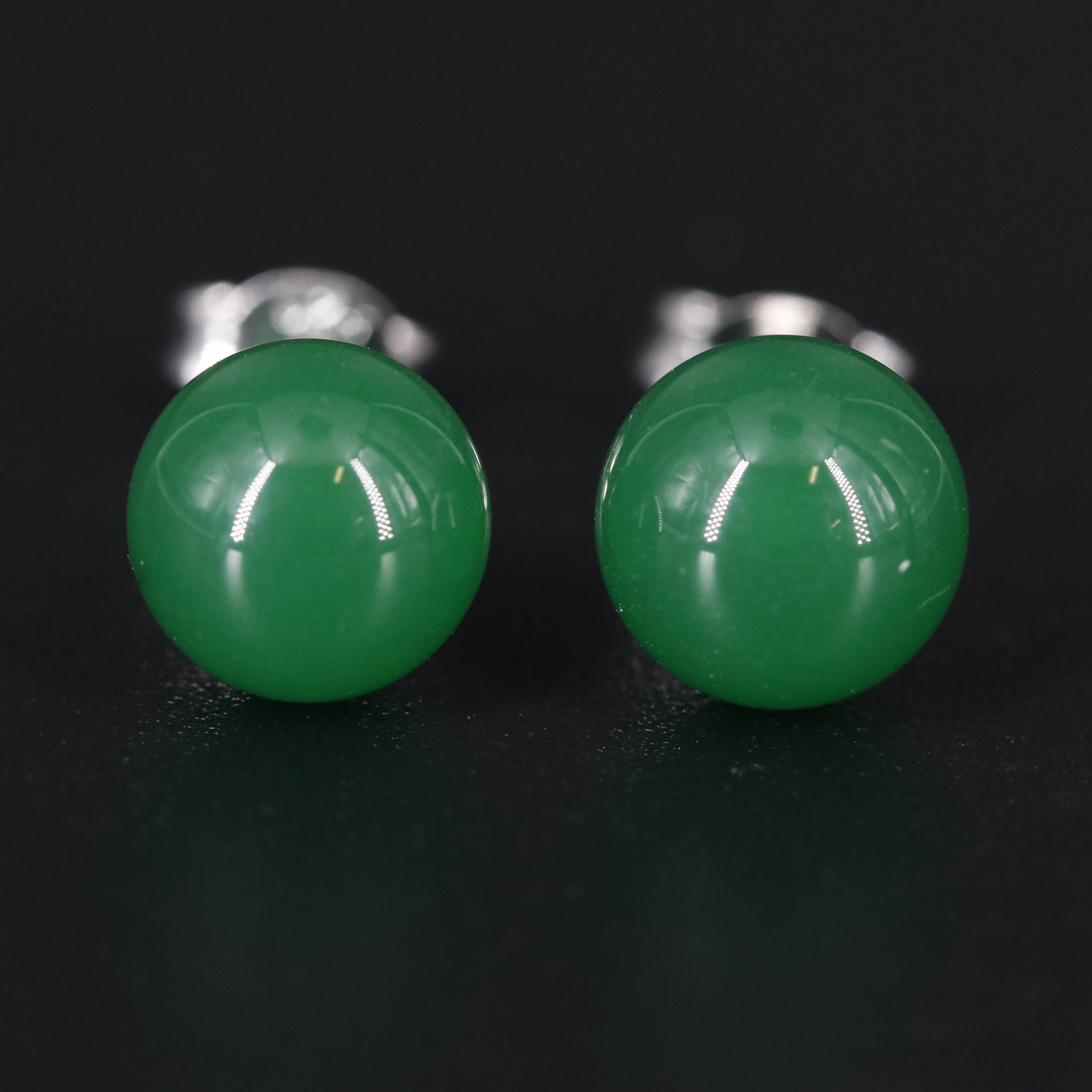 Sterling Silver Gemstone Stud Earrings