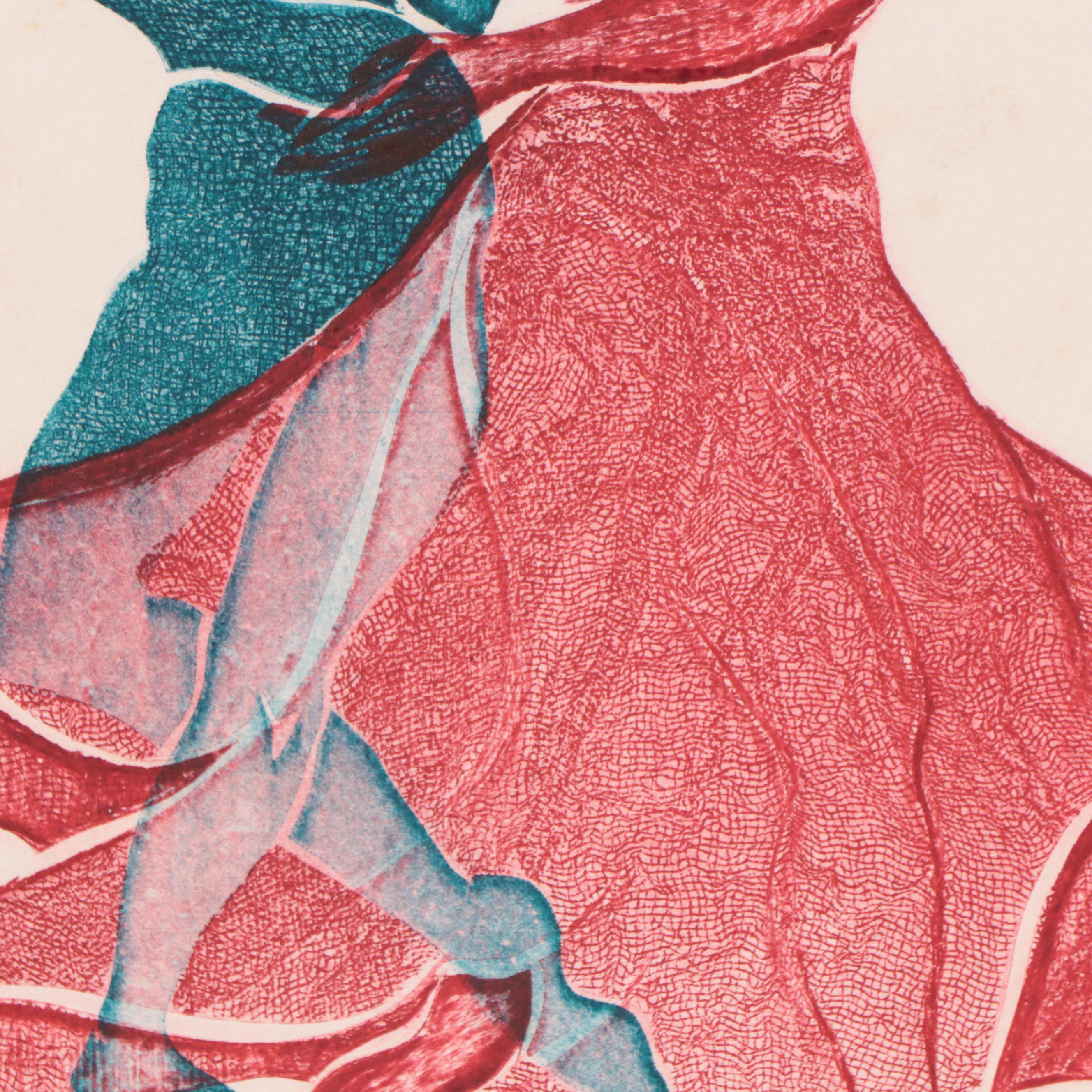 Franklin Figural Etching "Curtsy," Circa 1980