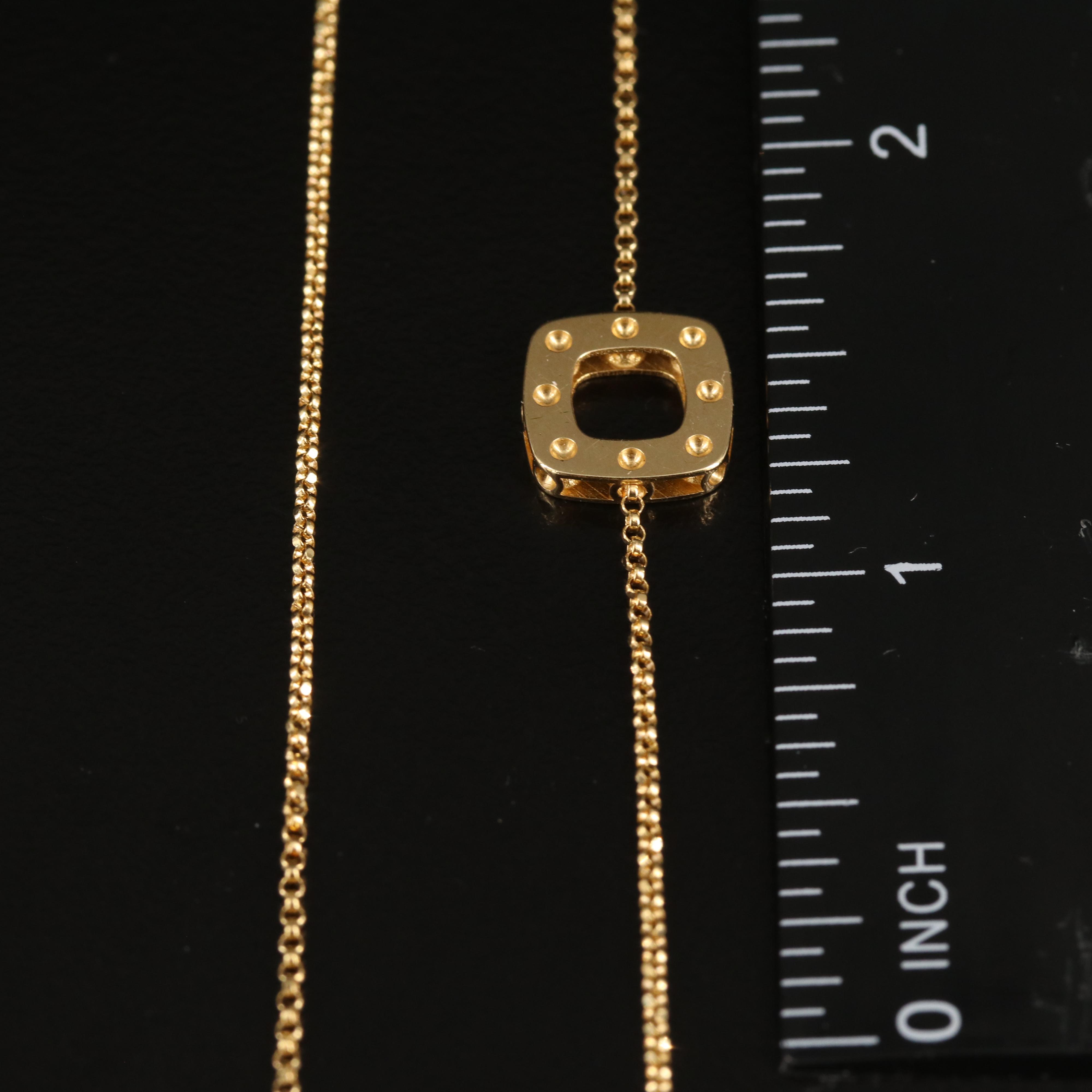 Roberto Coin "Poi Moi" 18K Station Necklace